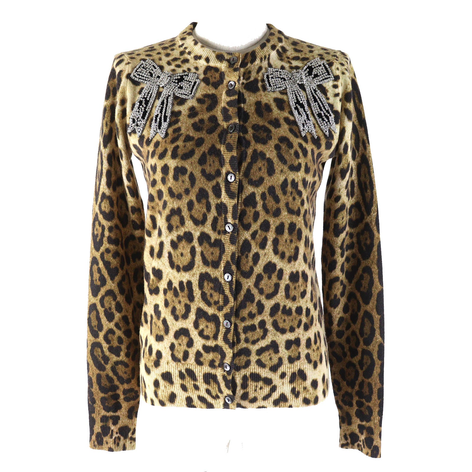 Dolce & Gabbana Cashmere Leopard Cardigan