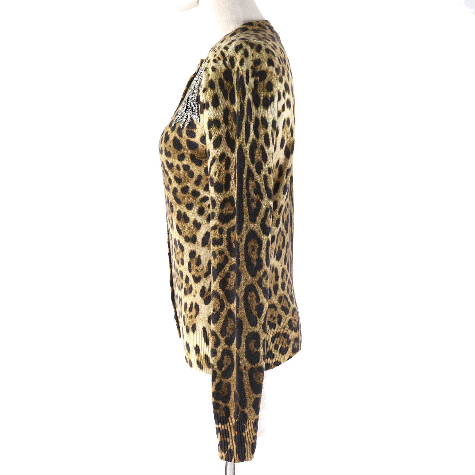 Dolce & Gabbana Cashmere Leopard Cardigan