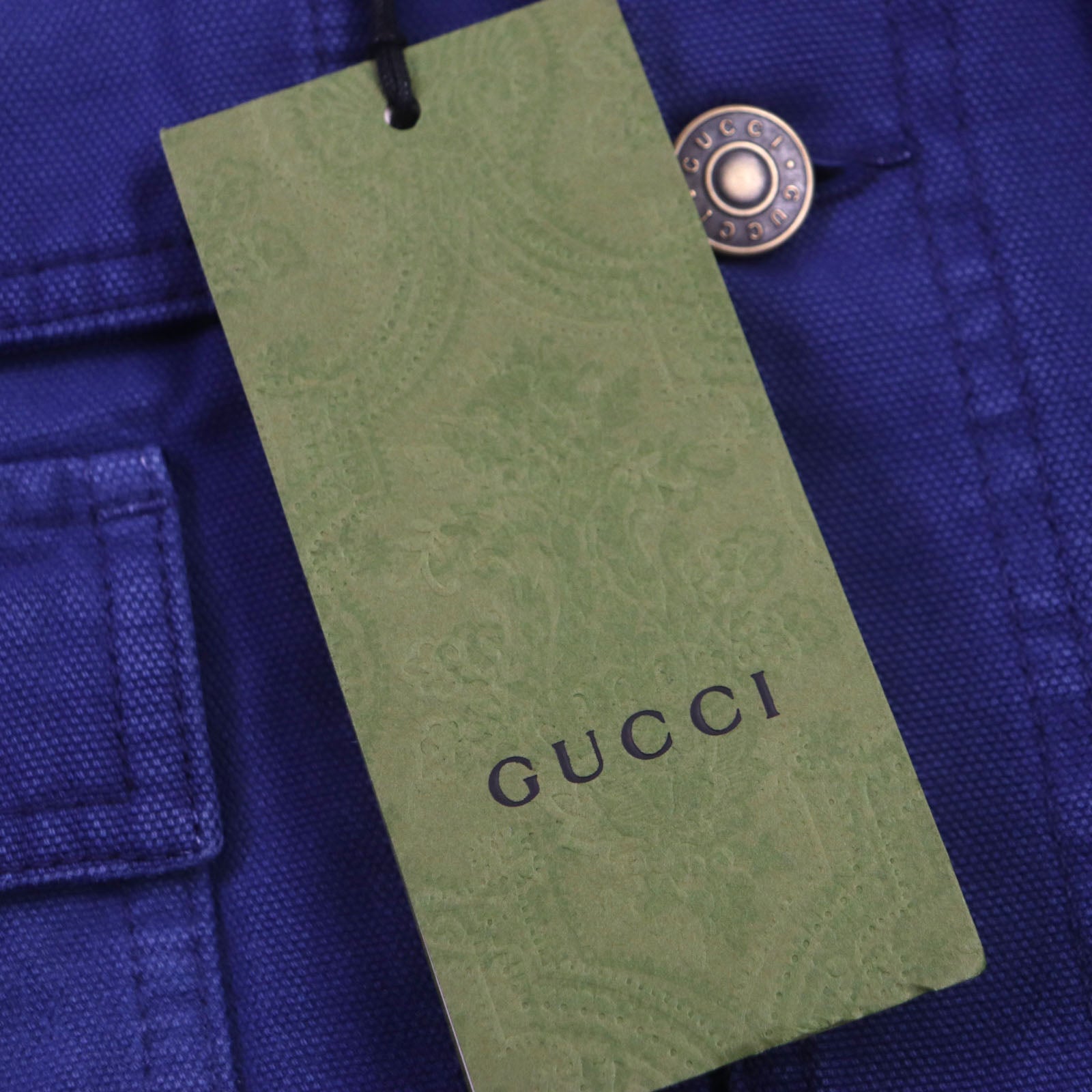 GUCCI Corduroy Collar GG Check Padded Jacket