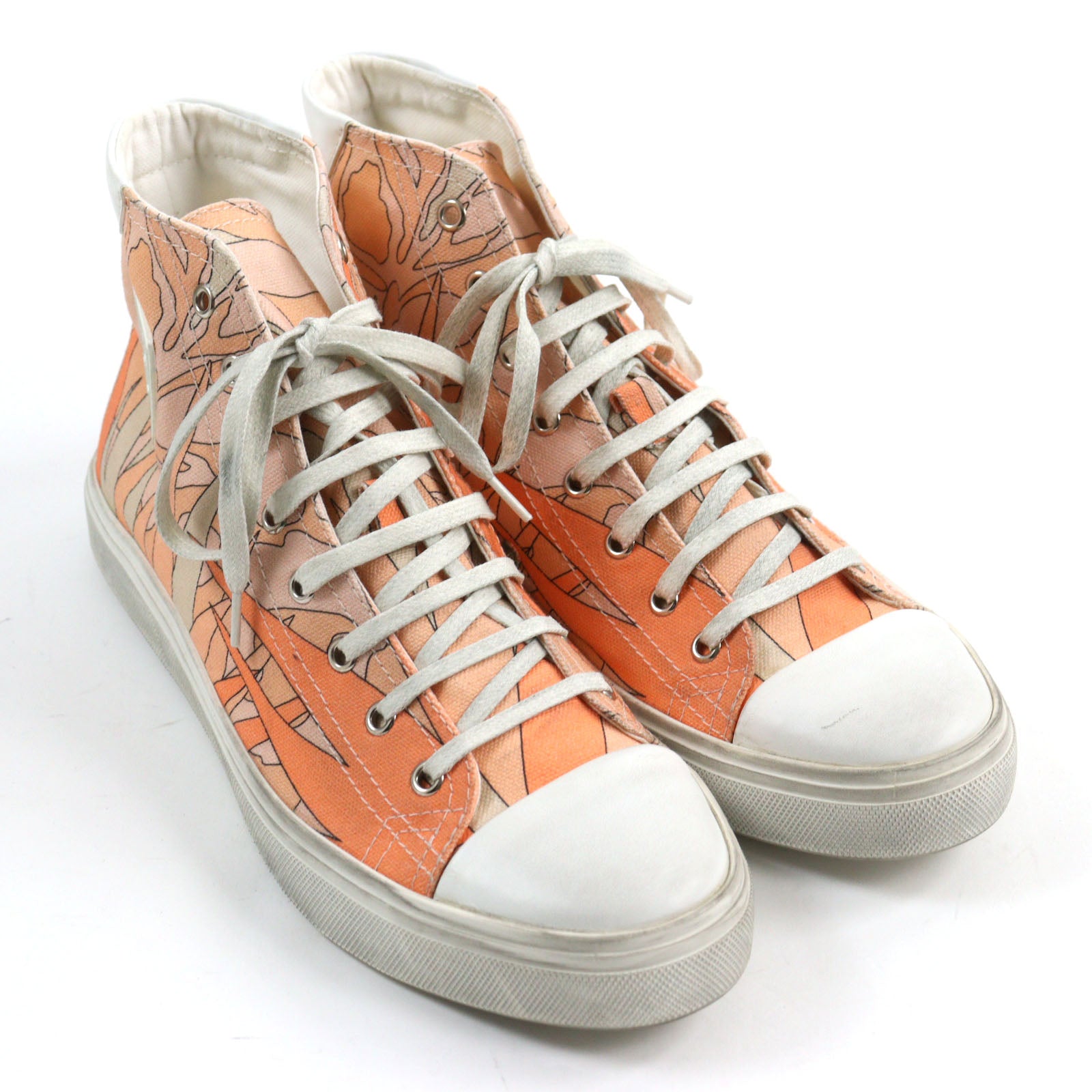 Yves Saint Laurent Logo Print High Sneakers 42