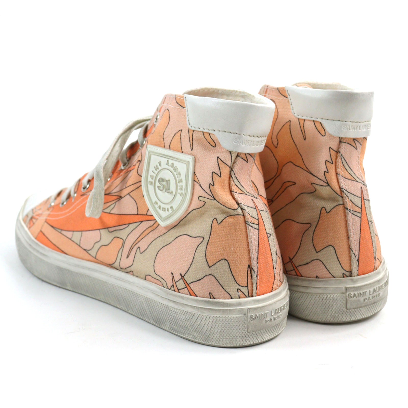 Yves Saint Laurent Logo Print High Sneakers 42