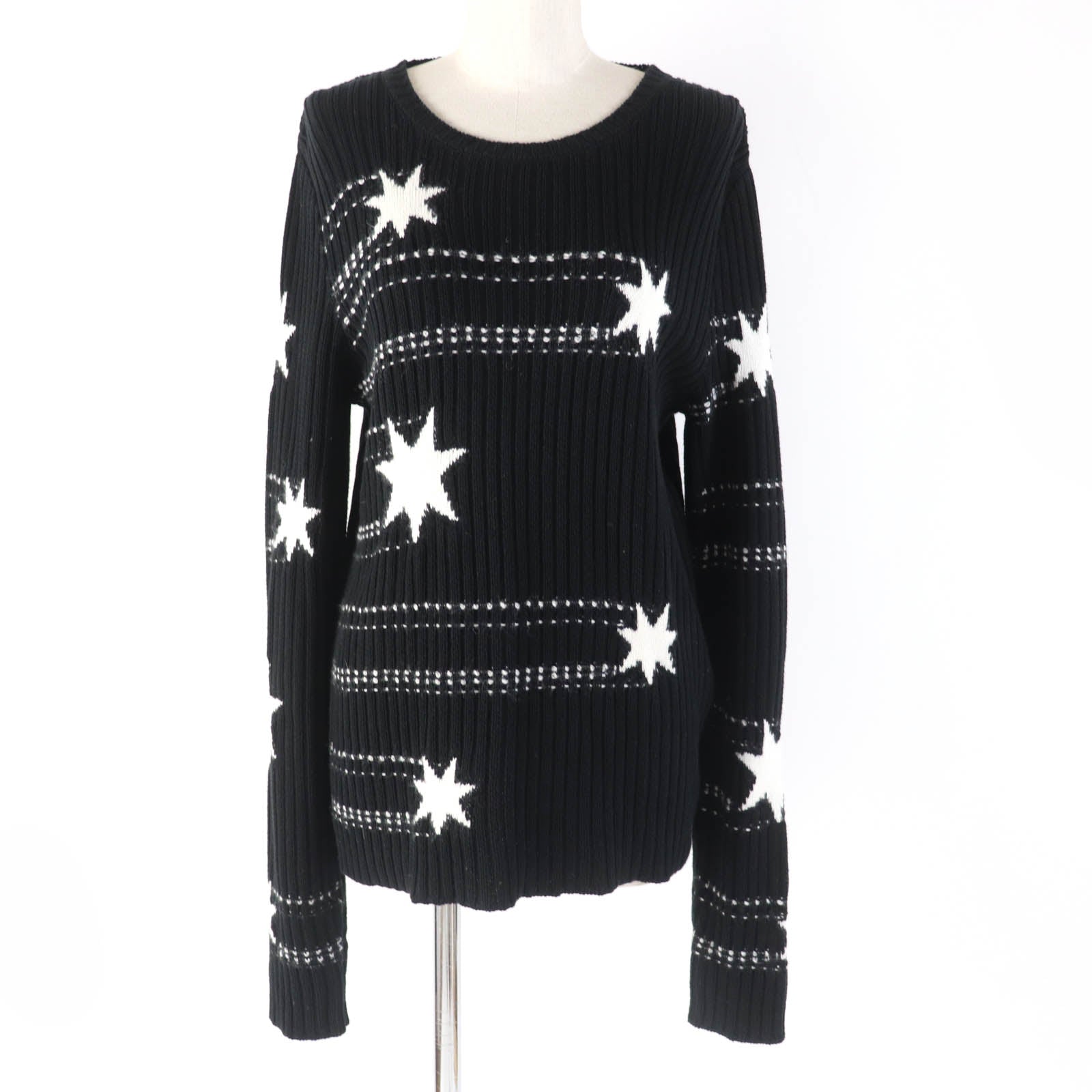 RED VALENTINO Star Pattern Knit Black L Women