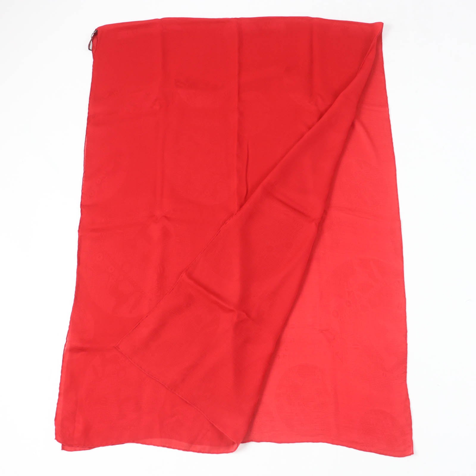 Hermes New Libris Silk Shawl Red