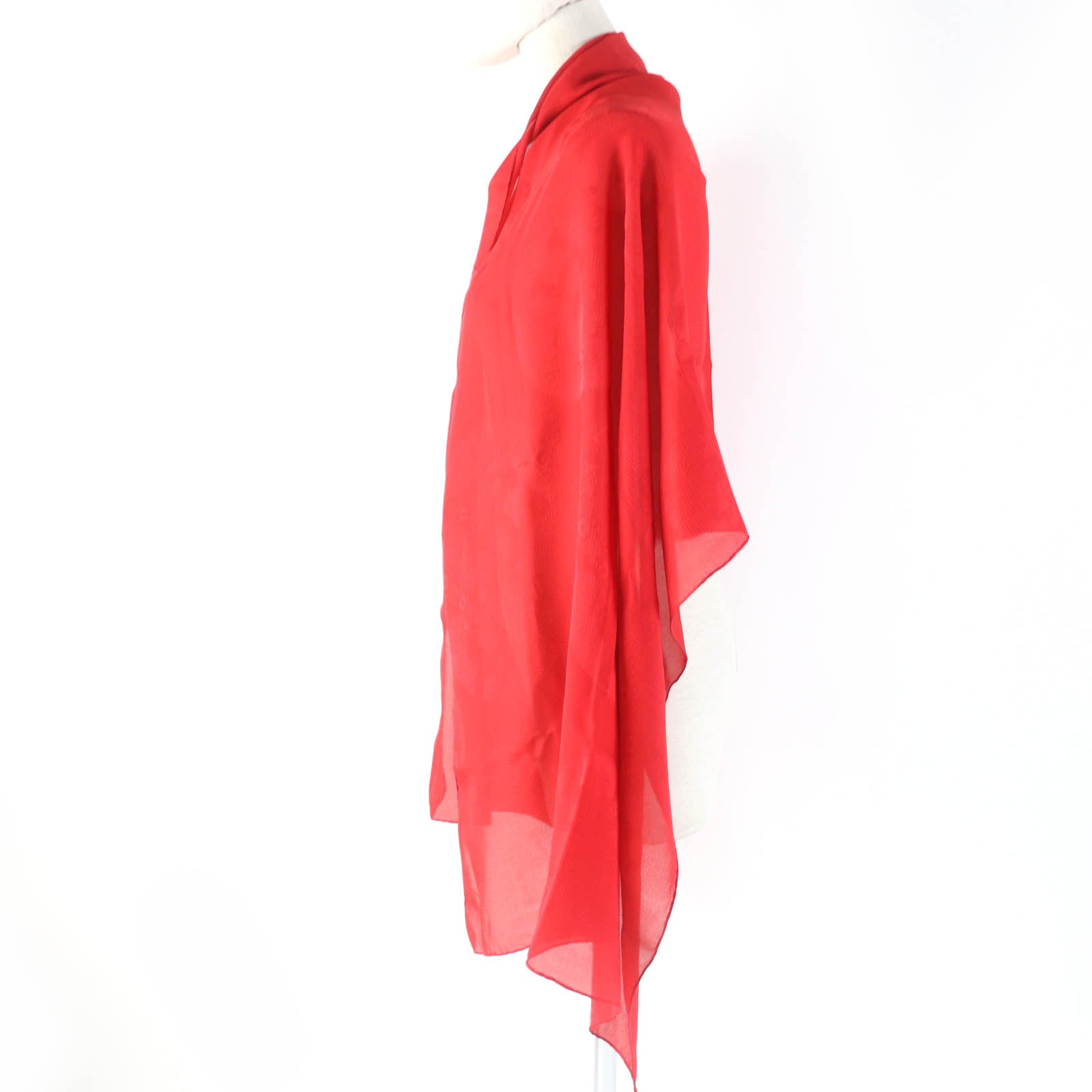 Hermes New Libris Silk Shawl Red