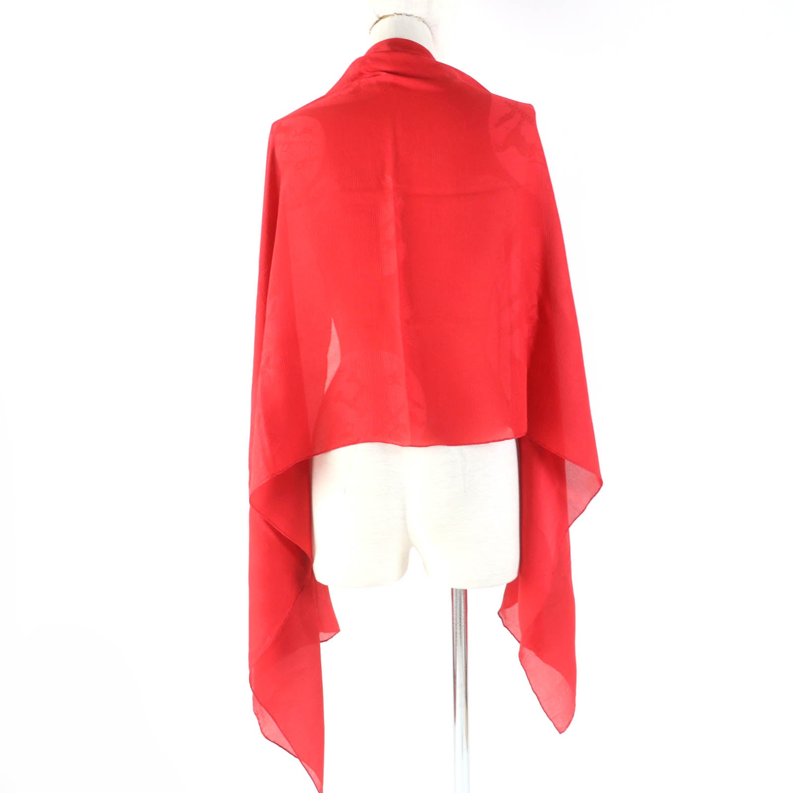 Hermes New Libris Silk Shawl Red