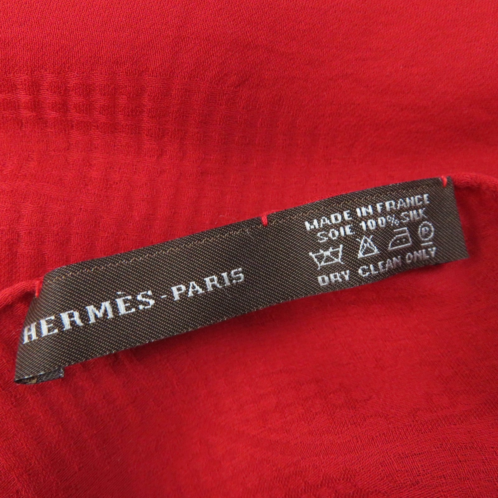 Hermes New Libris Silk Shawl Red