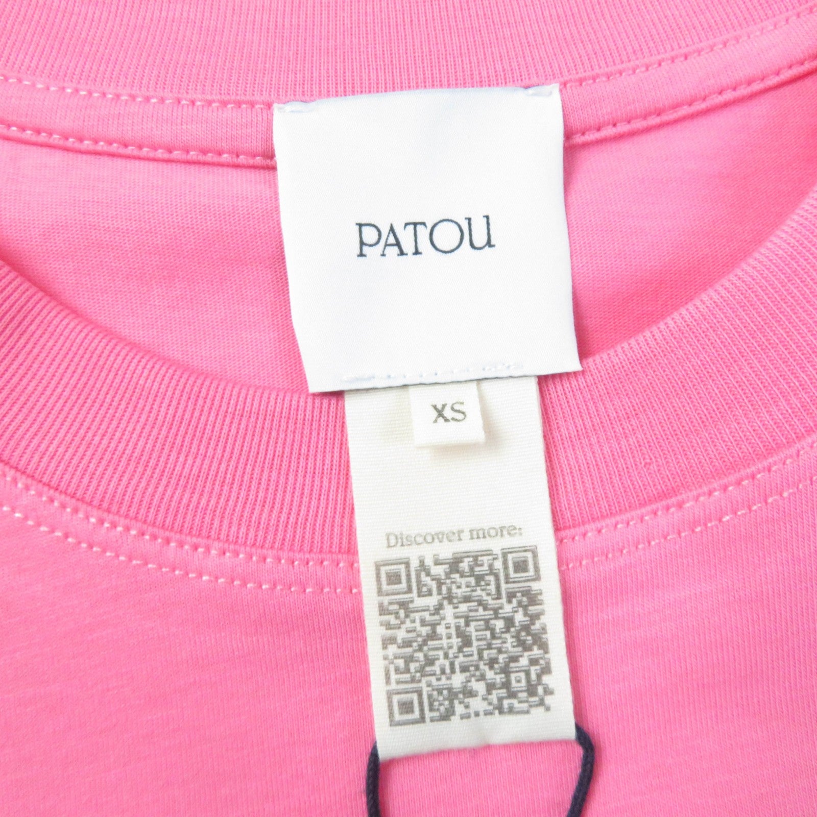 PATOU Organic Cotton Logo T-Shirt Hot Pink XS