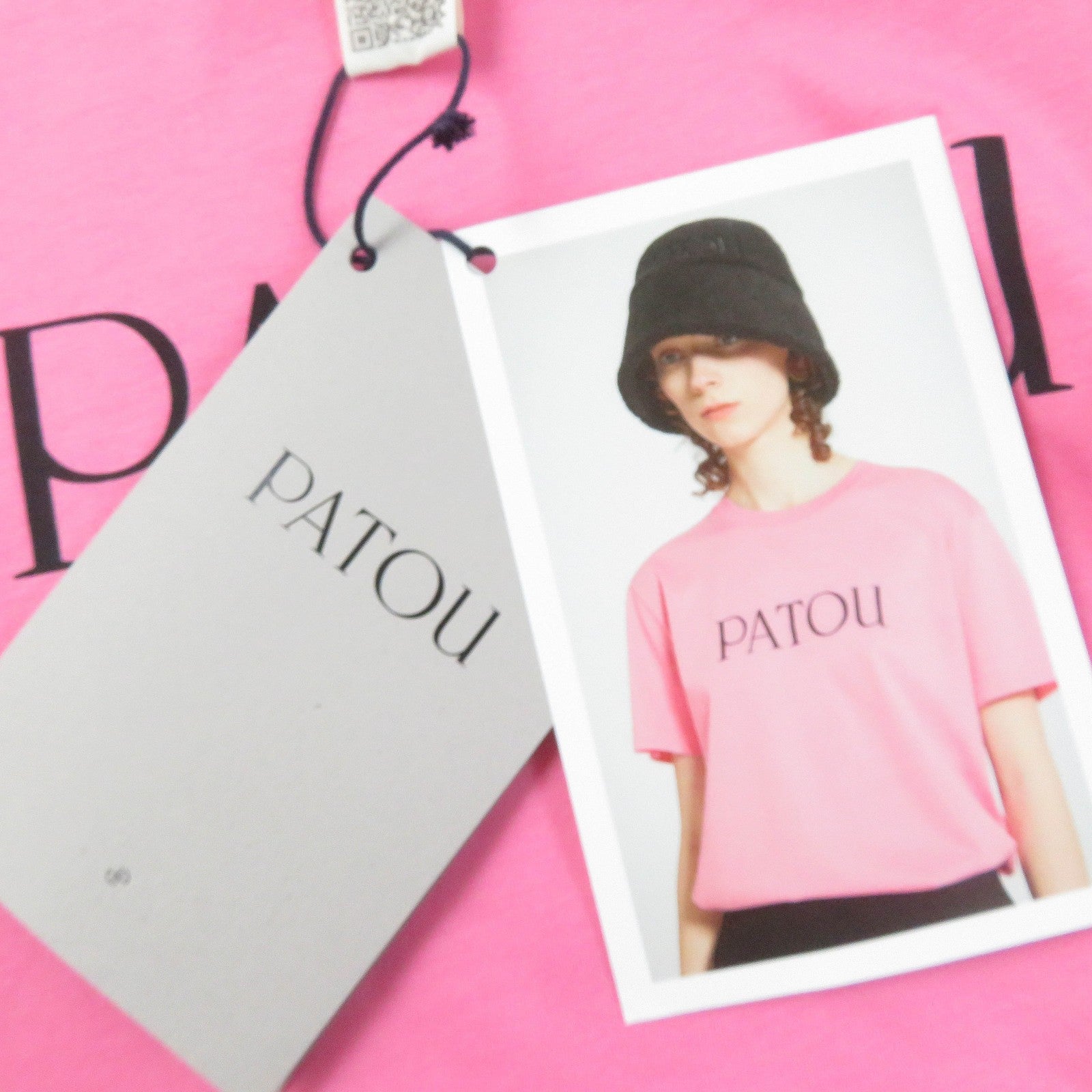 PATOU Organic Cotton Logo T-Shirt Hot Pink S