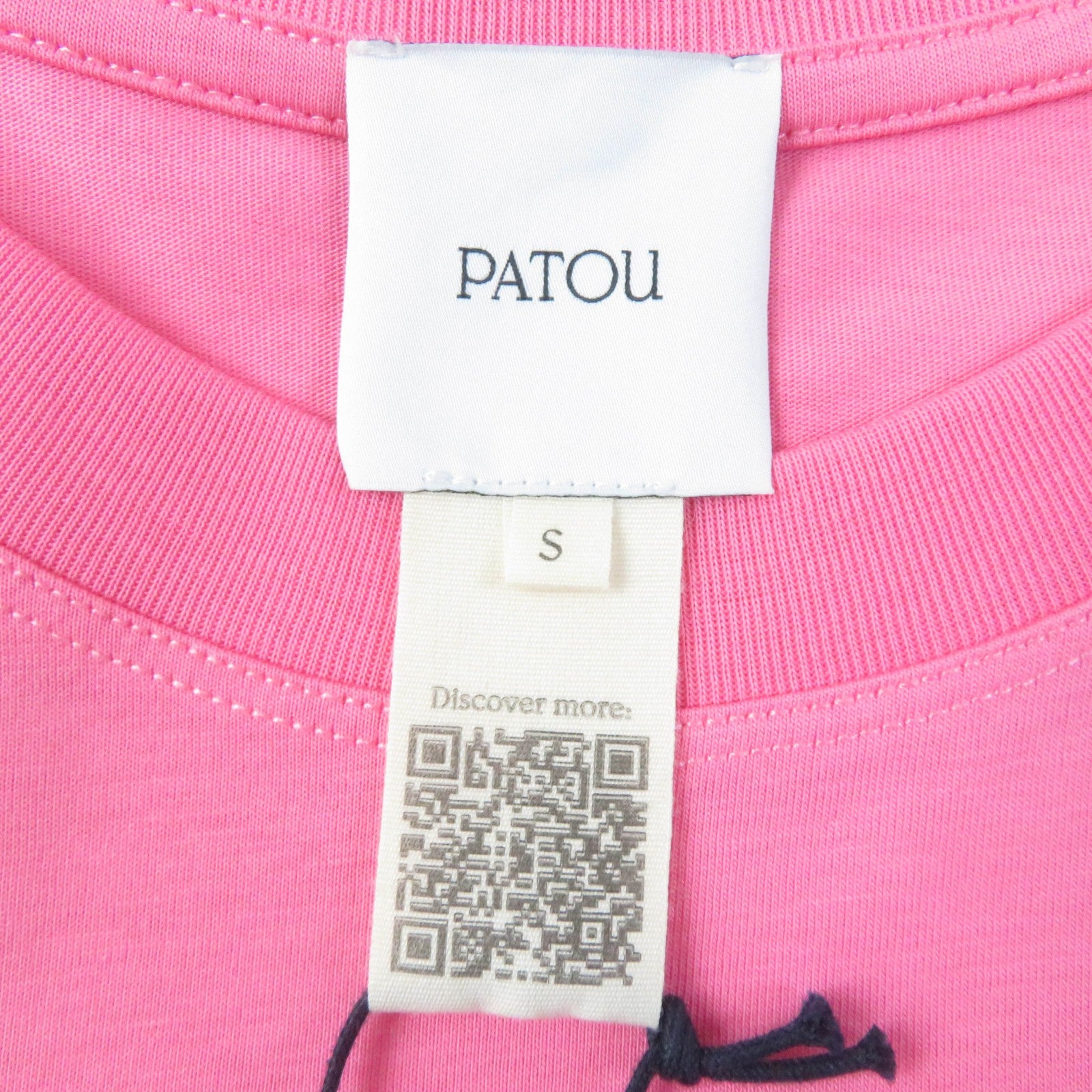 PATOU Organic Cotton Logo T-Shirt Hot Pink S