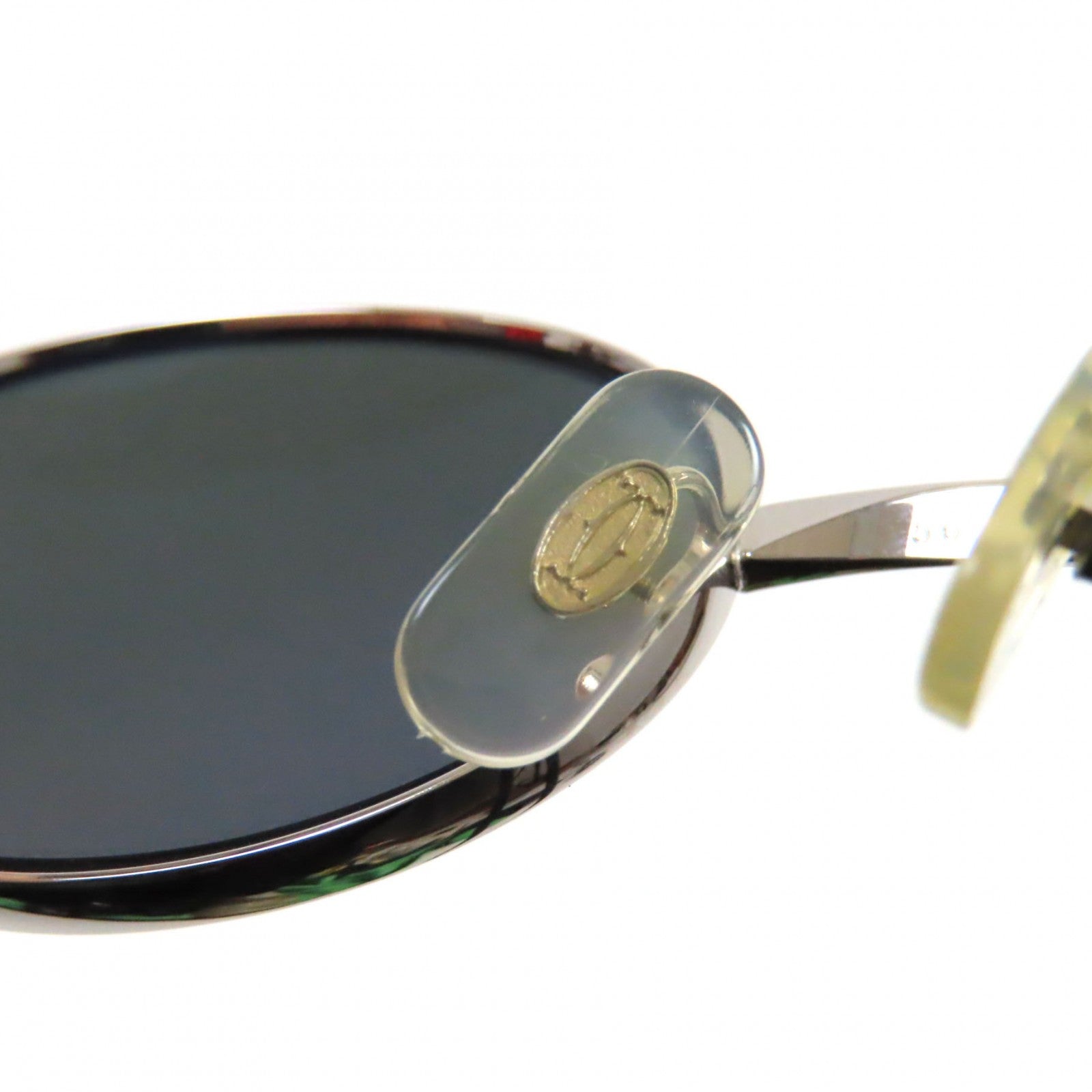 Cartier Metal Oval Eyewear Sunglasses