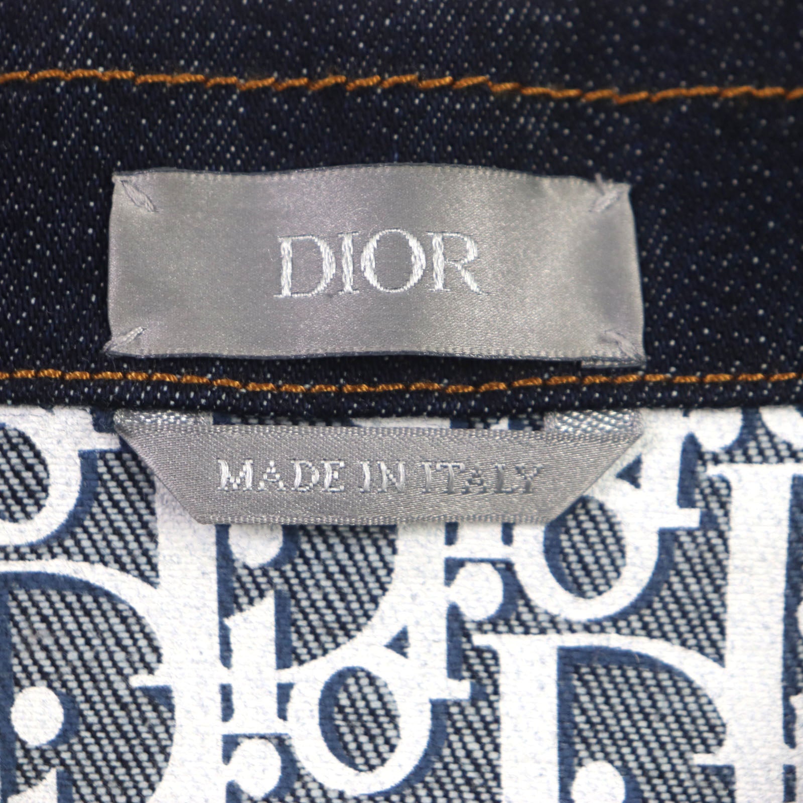 Dior Denim Jacket Indigo 52 Cotton Polyester