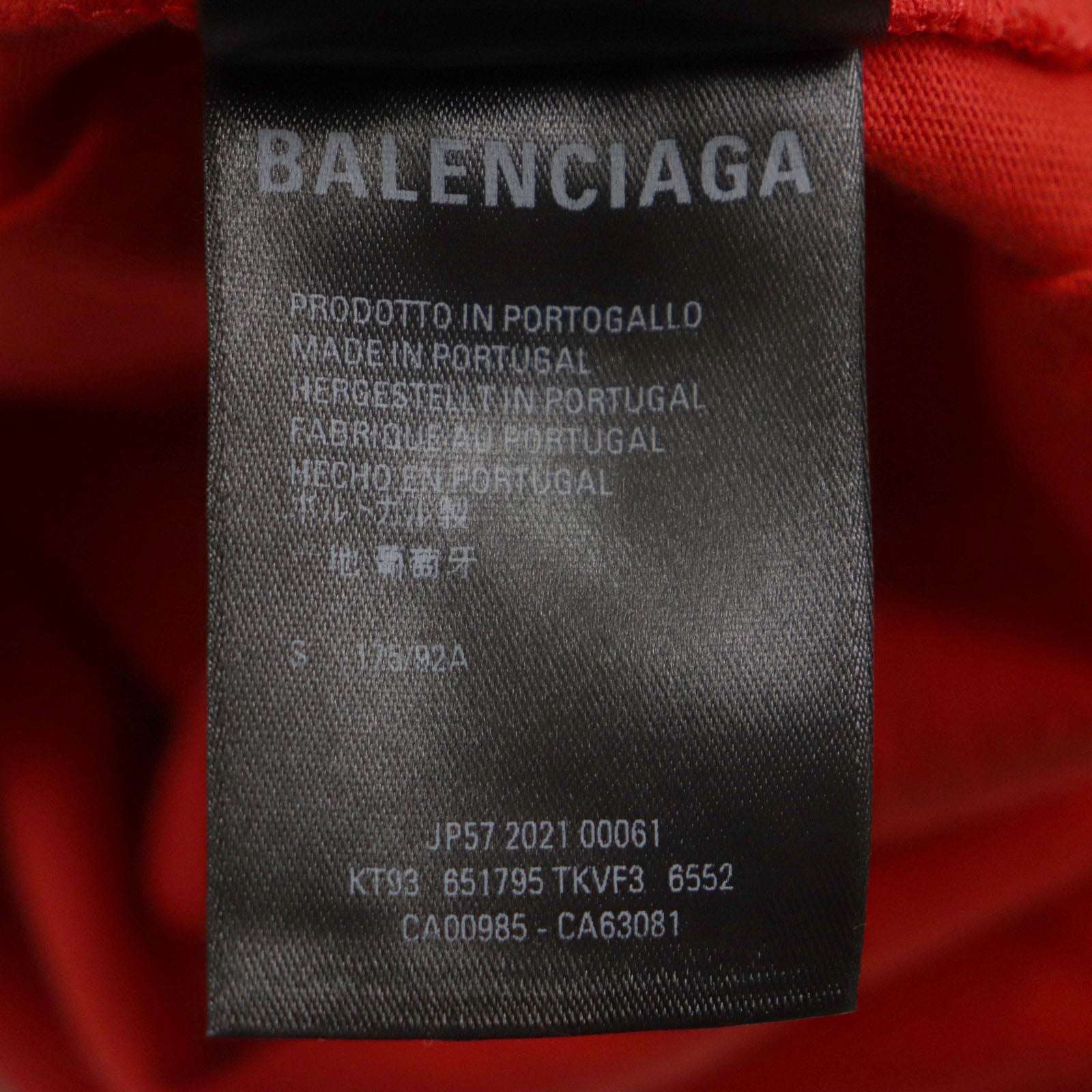 Balenciaga PS5 21AW Oversized T-shirt Red S