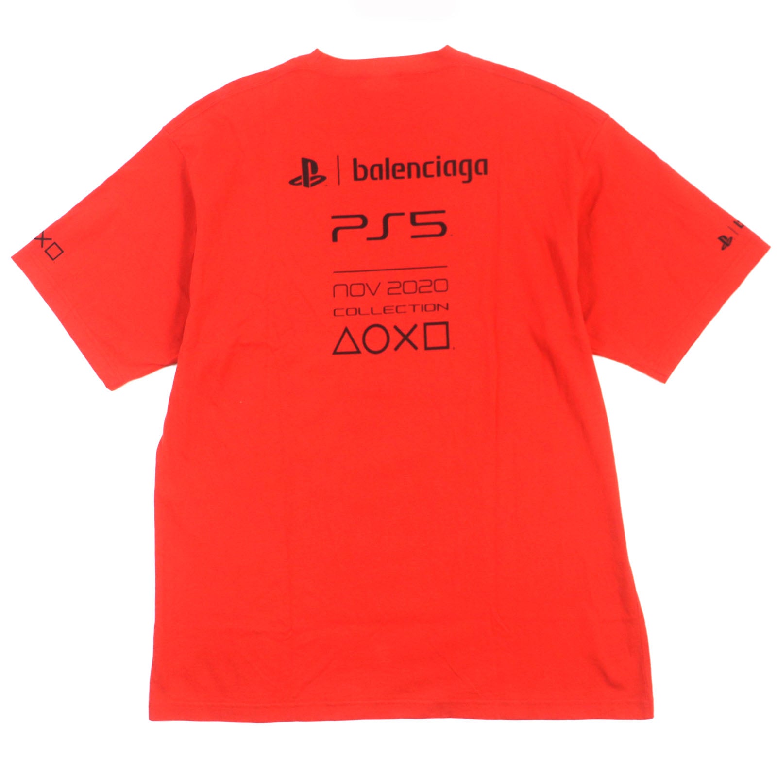 Balenciaga PS5 21AW Oversized T-shirt Red S