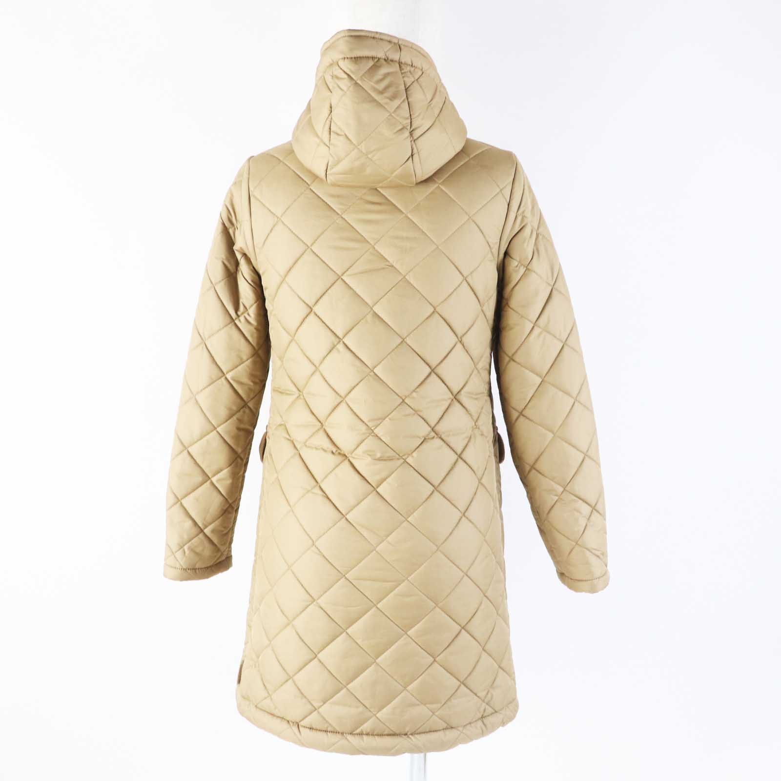 Traditional Weatherwear Hooded Quilted Coat Camel Women