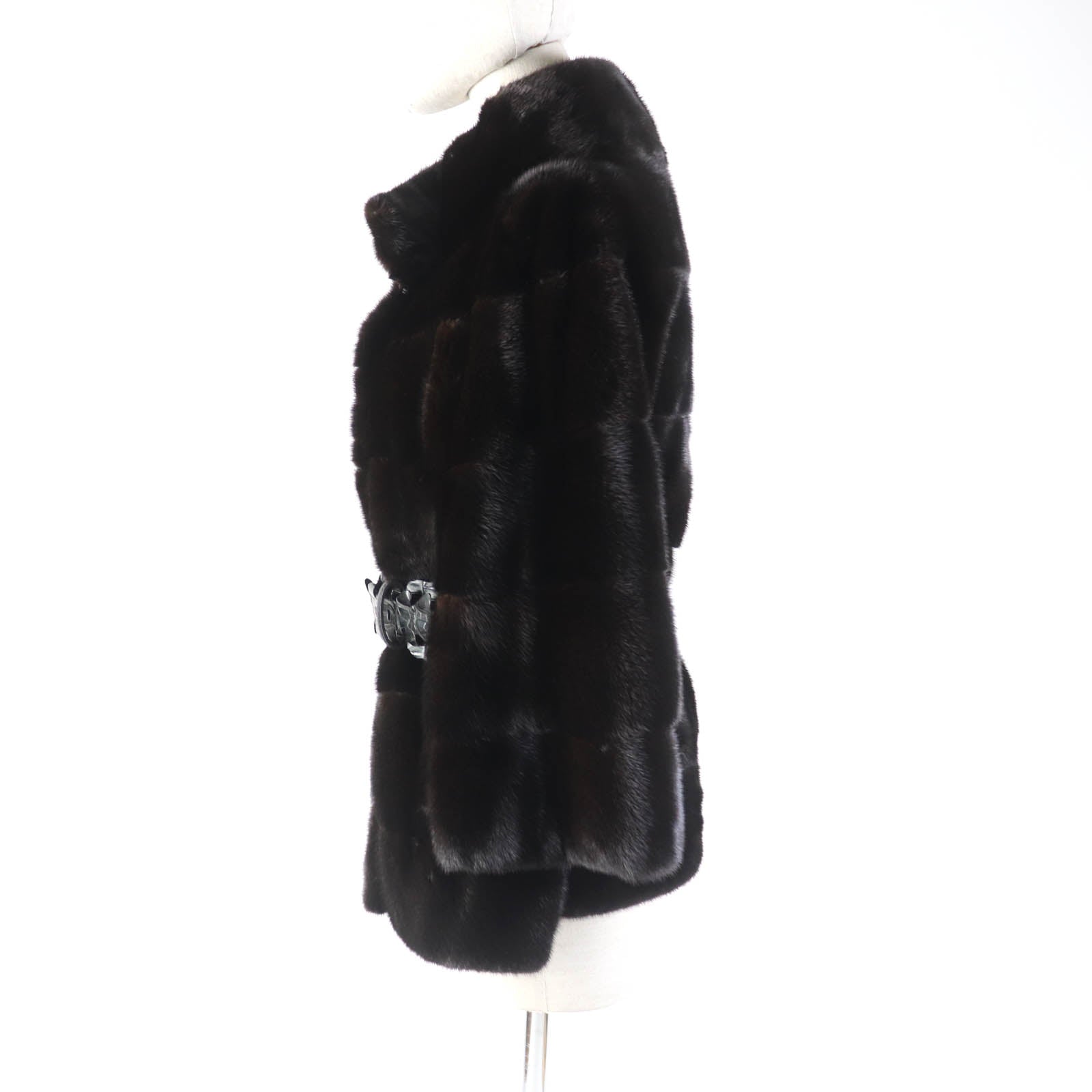 Fendi Mink Silk No-collar Jacket Women