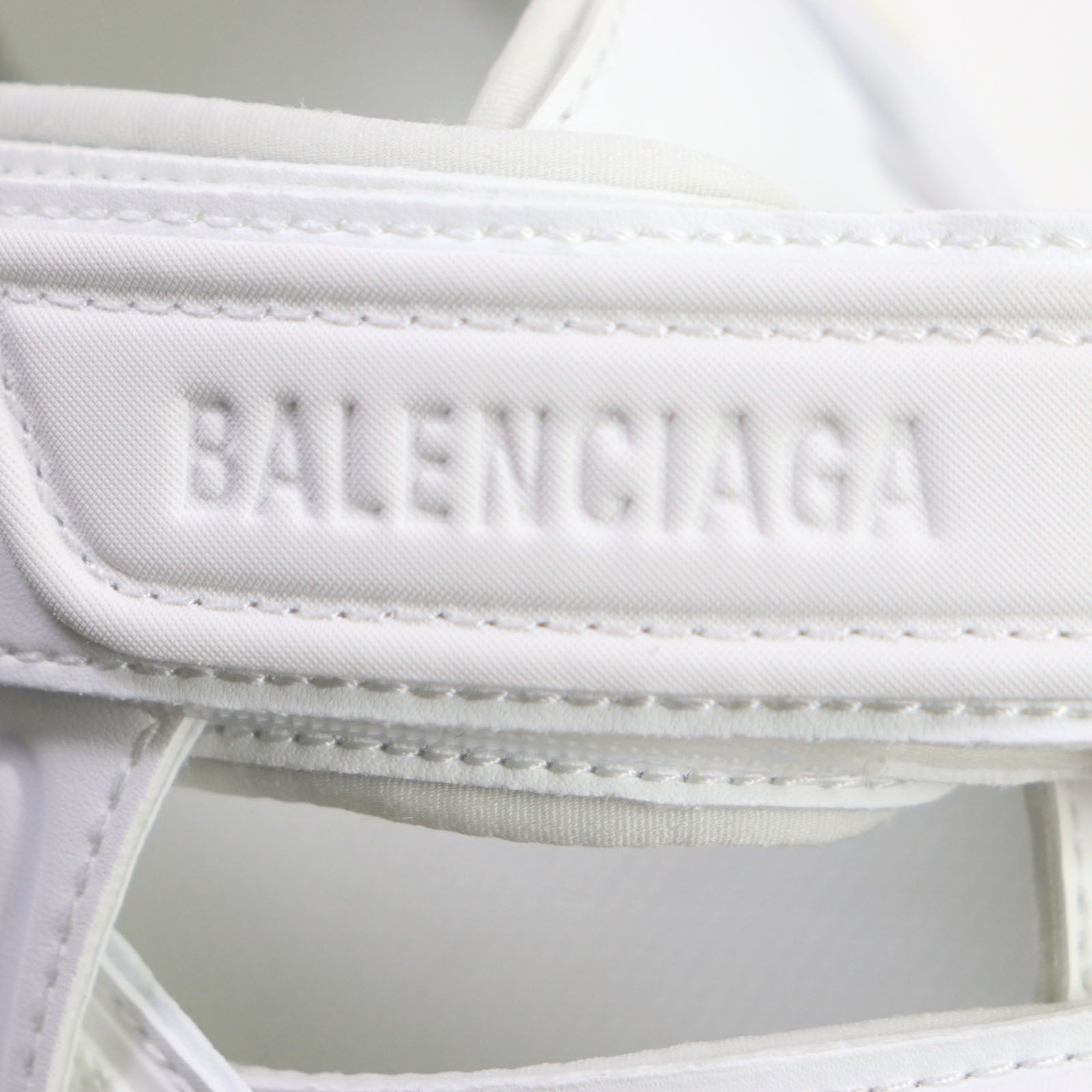 BALENCIAGA Track Sandal Leather White 41