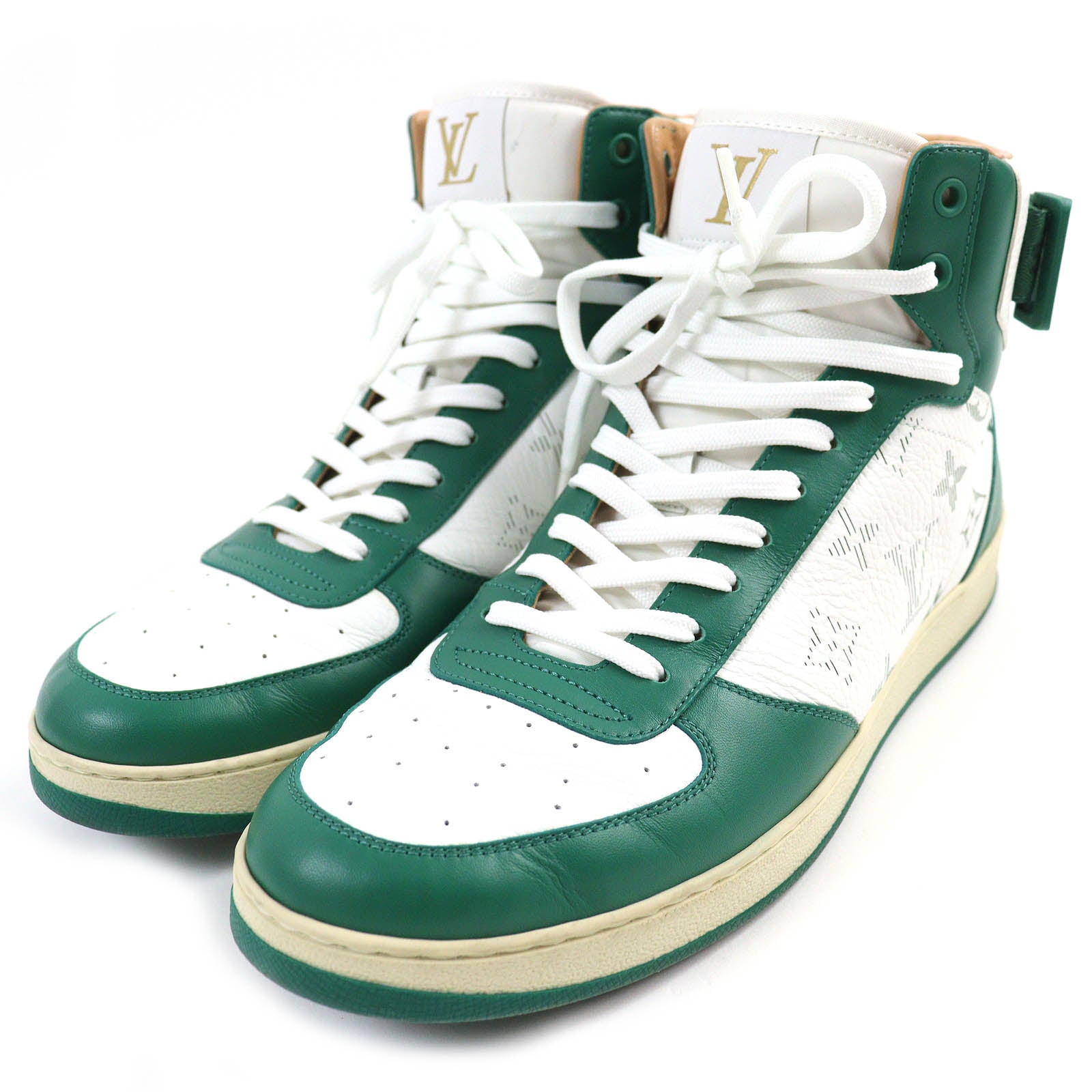 Louis Vuitton Rivoli Monogram Sneakers Green White