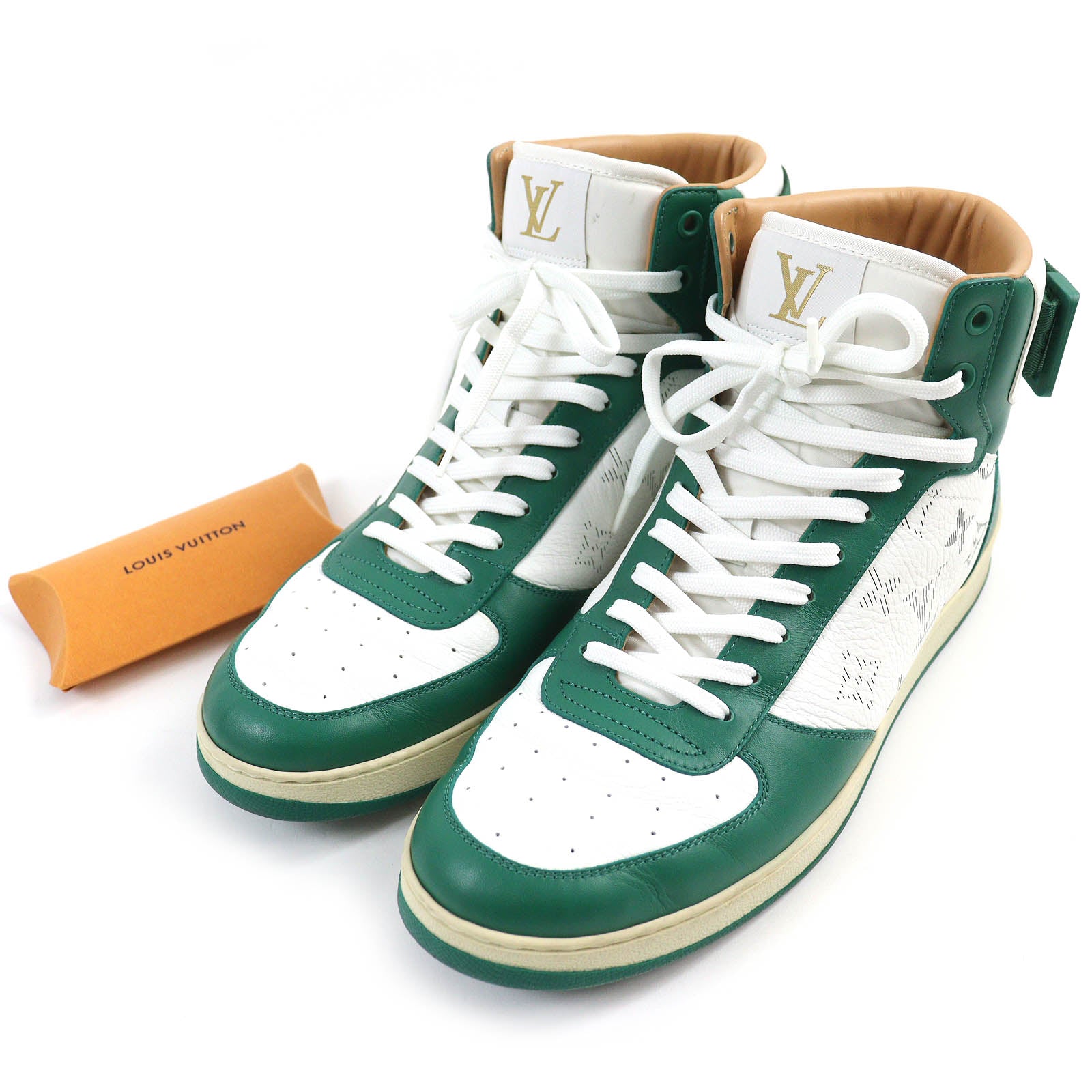 Louis Vuitton Rivoli Monogram Sneakers Green White