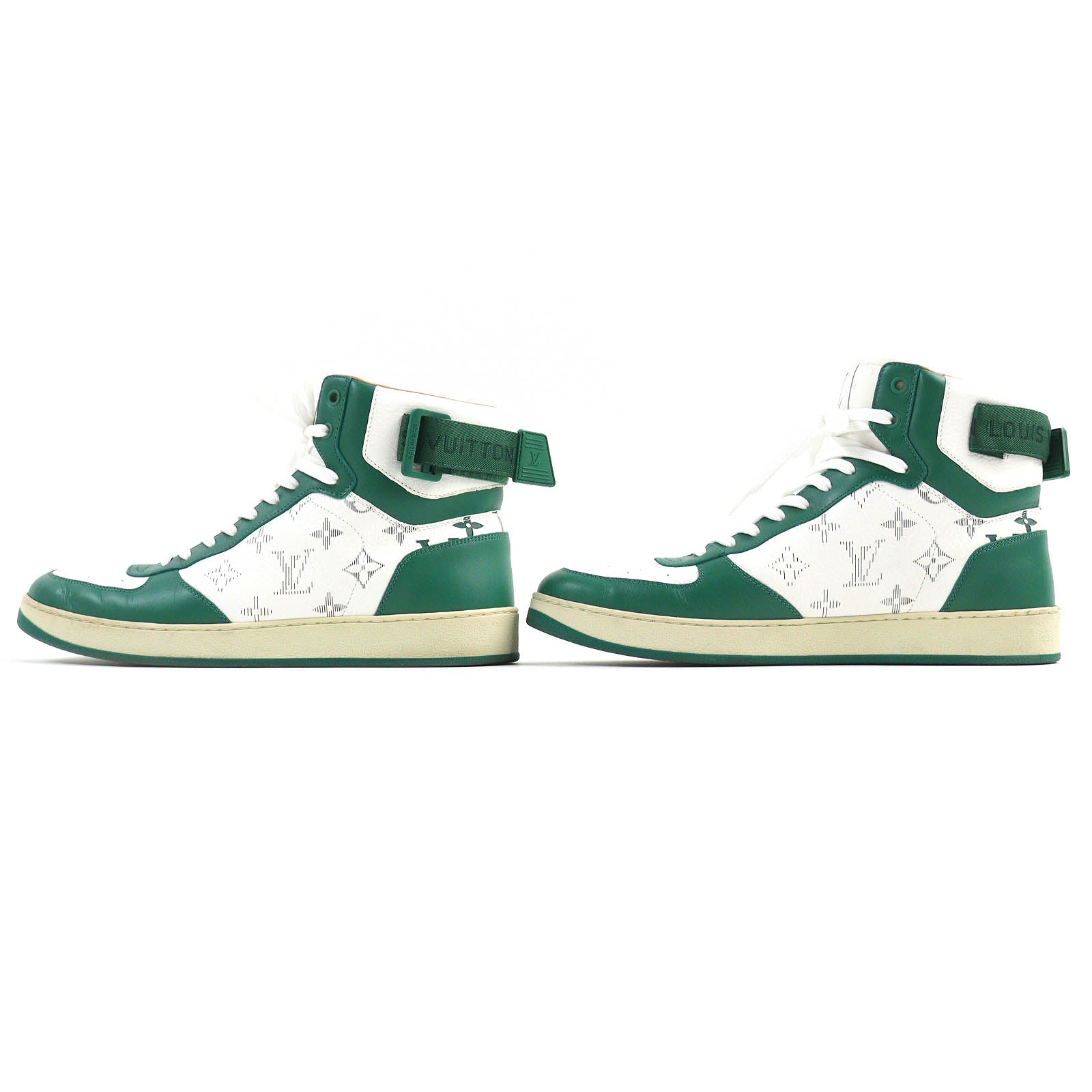 Louis Vuitton Rivoli Monogram Sneakers Green White