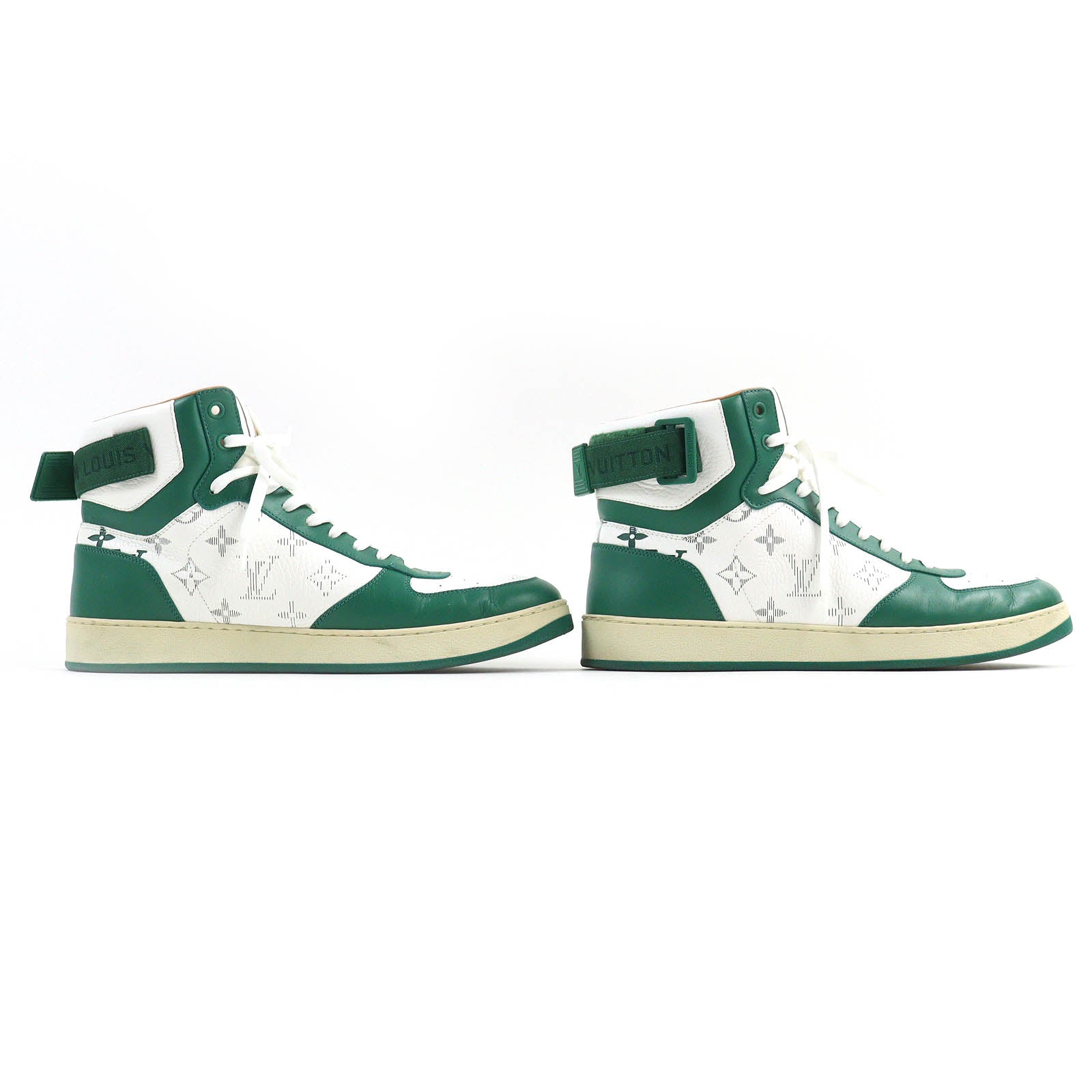 Louis Vuitton Rivoli Monogram Sneakers Green White