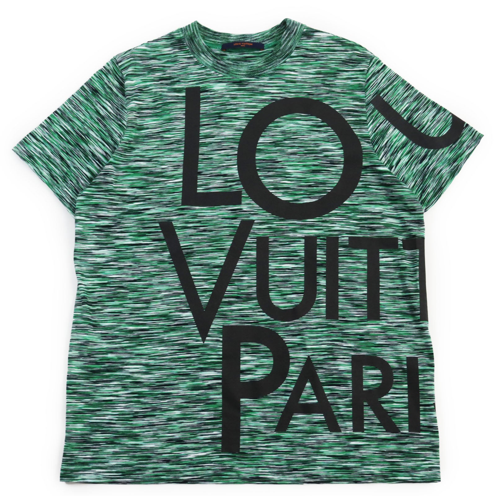 Louis Vuitton Galaxy Logo Cotton T-Shirt Green S