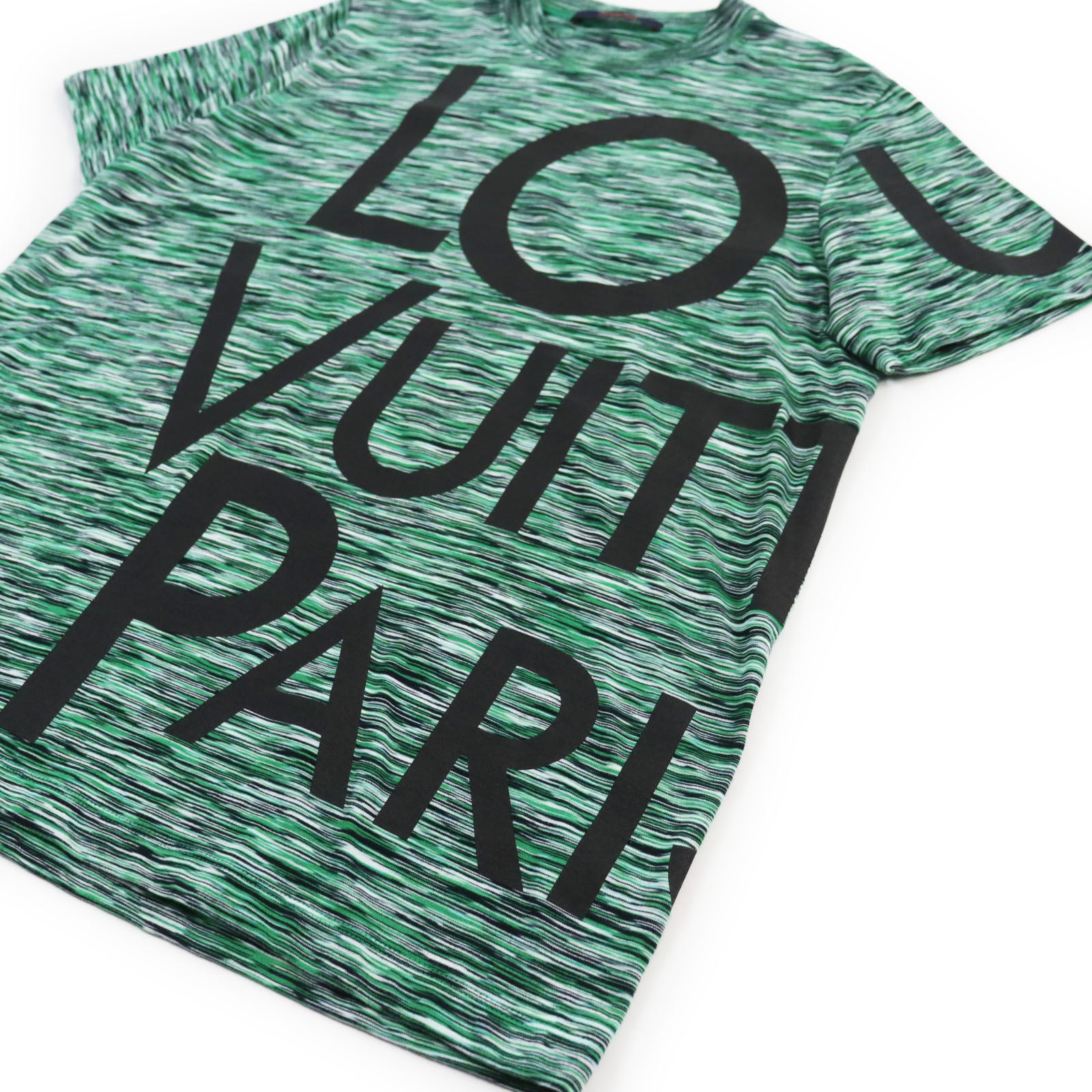 Louis Vuitton Galaxy Logo Cotton T-Shirt Green S