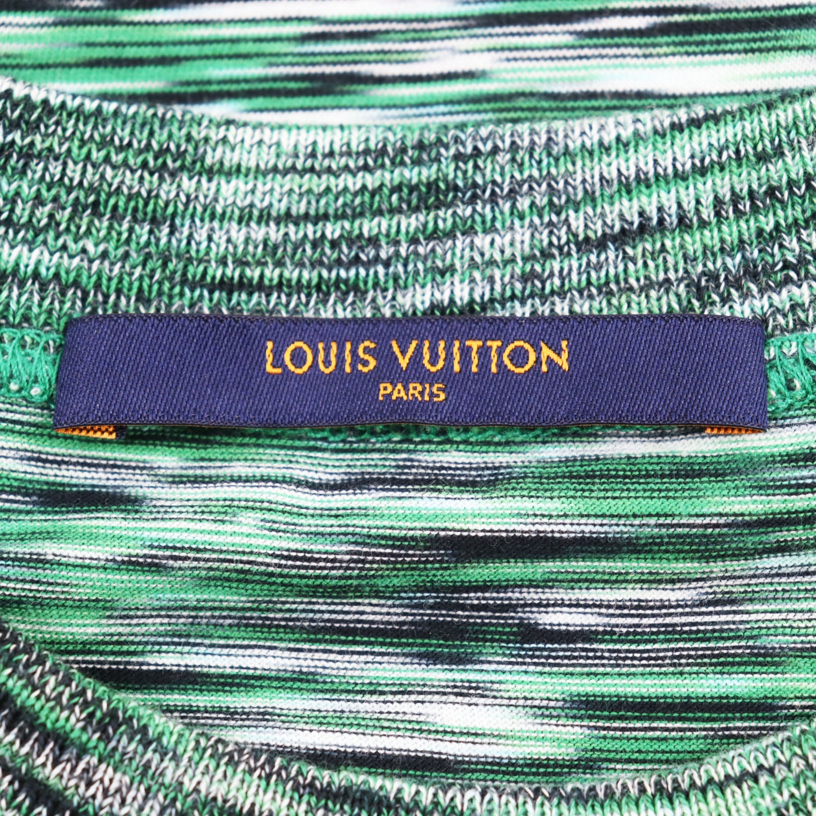 Louis Vuitton Galaxy Logo Cotton T-Shirt Green S