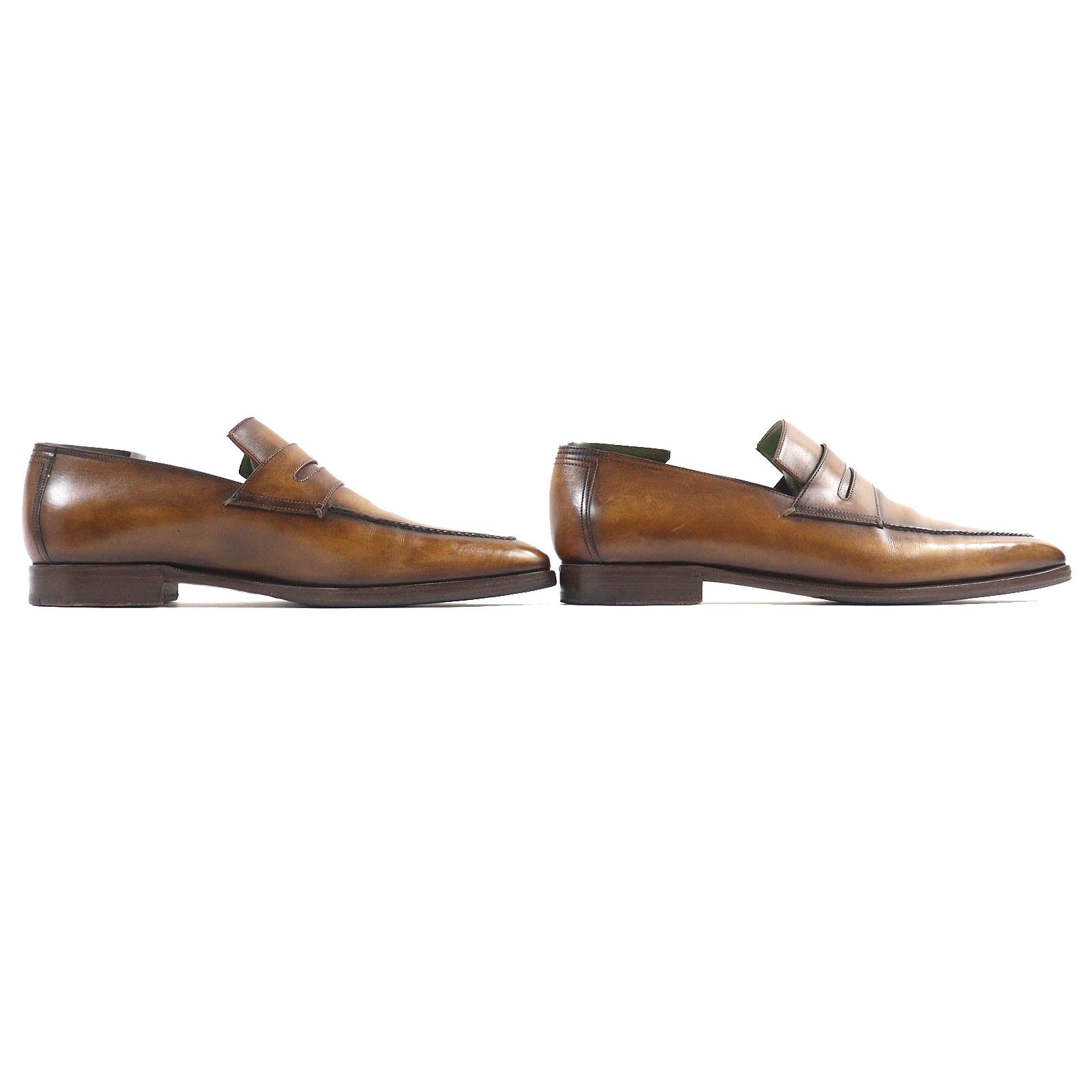 Berluti Andy Scritto Leather Loafers Brown