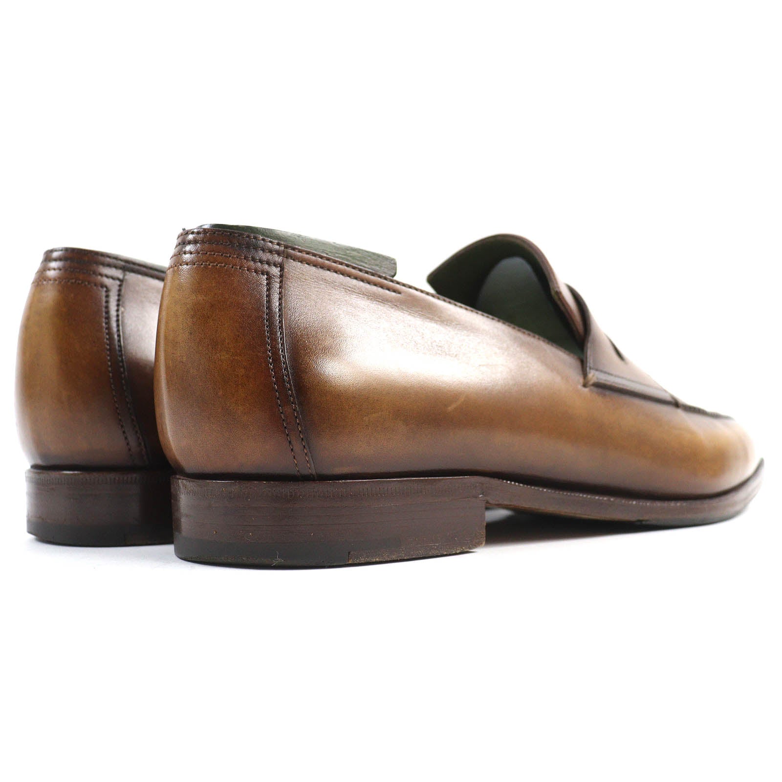 Berluti Andy Scritto Leather Loafers Brown