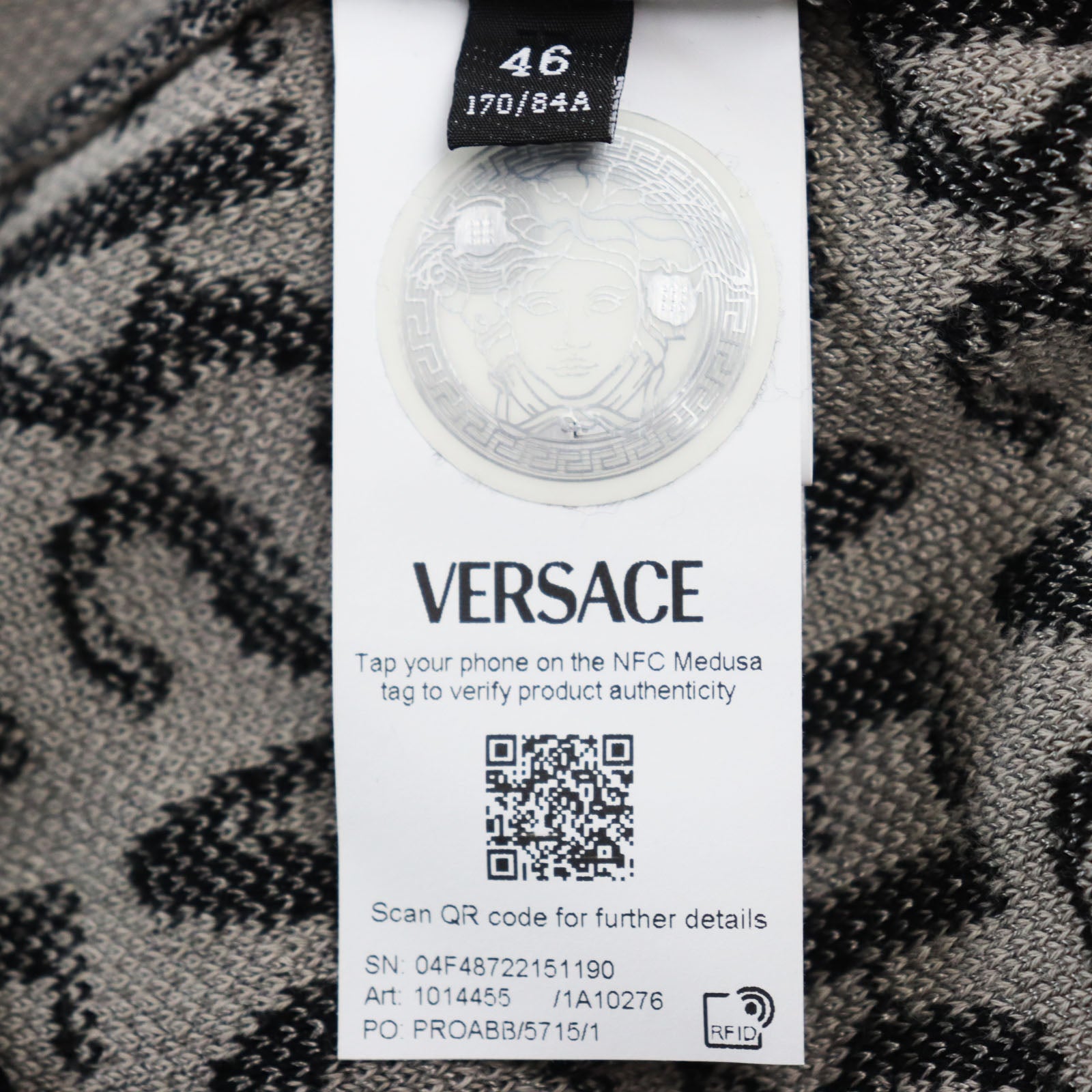 Versace Logo Crew Neck Sweater Black 46