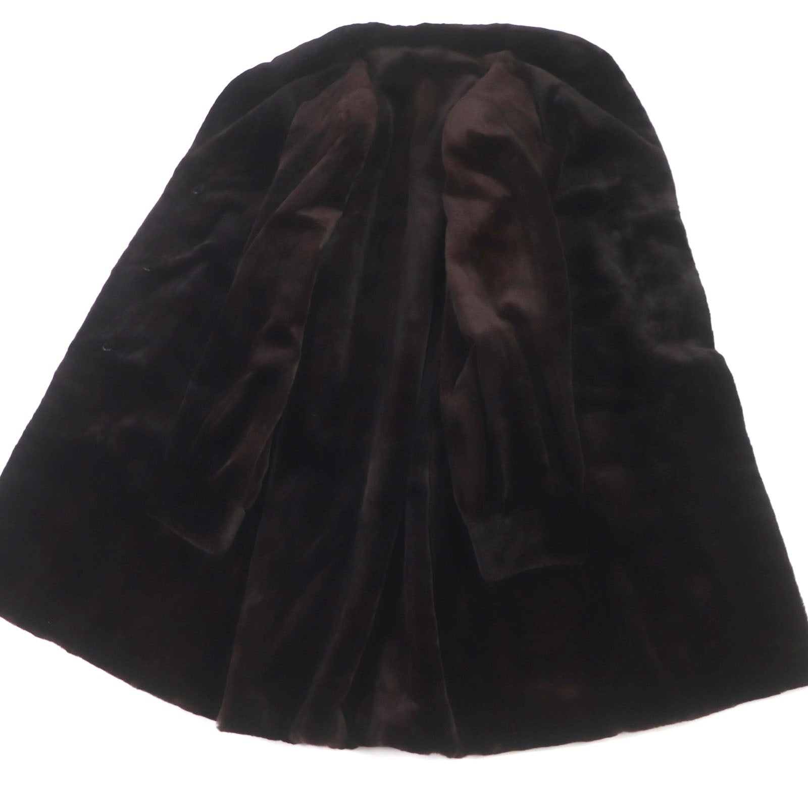 Royal Saga Mink Fur Coat Dark Bordeaux Women