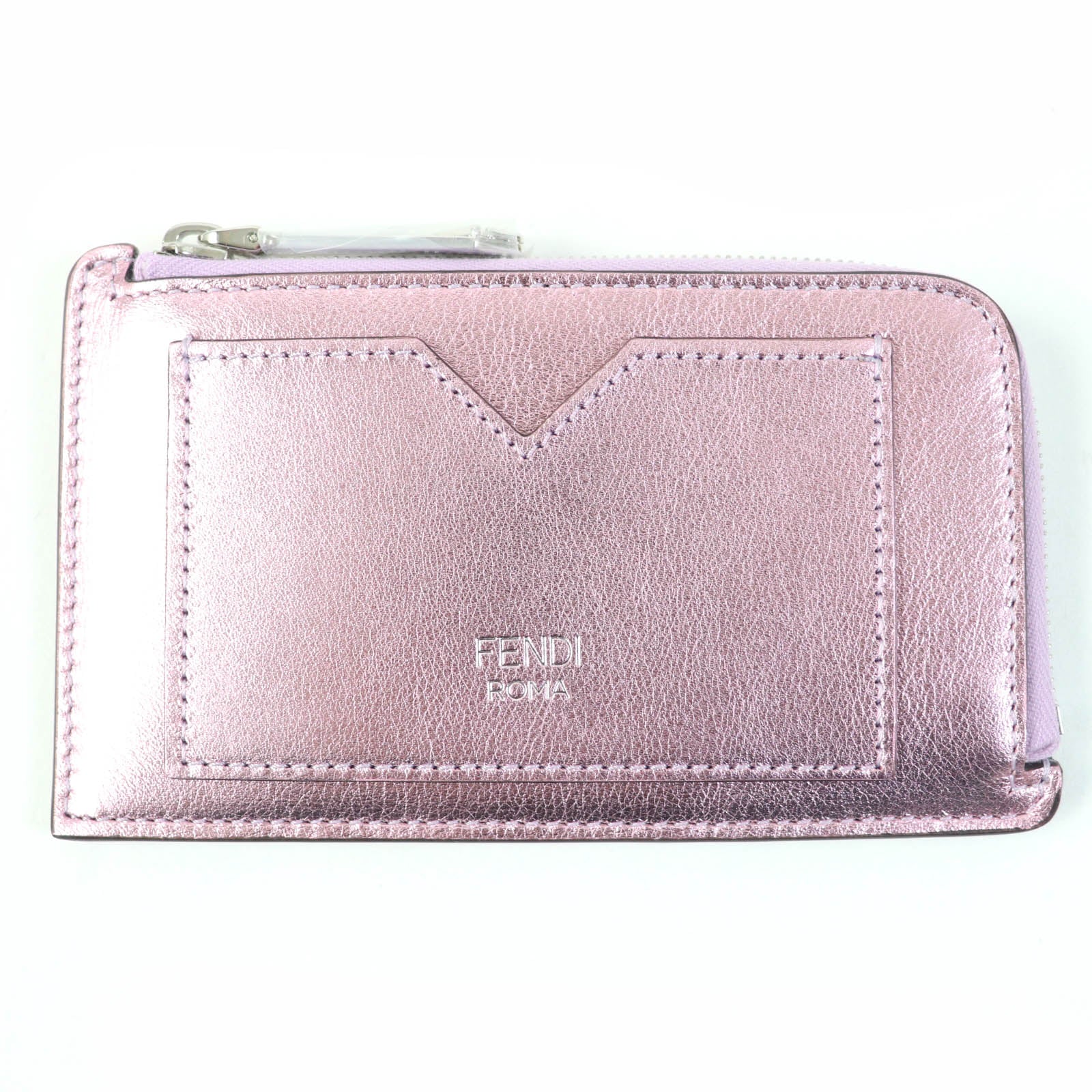 Fendi Peekaboo Logo Leather Card Case 8M0489