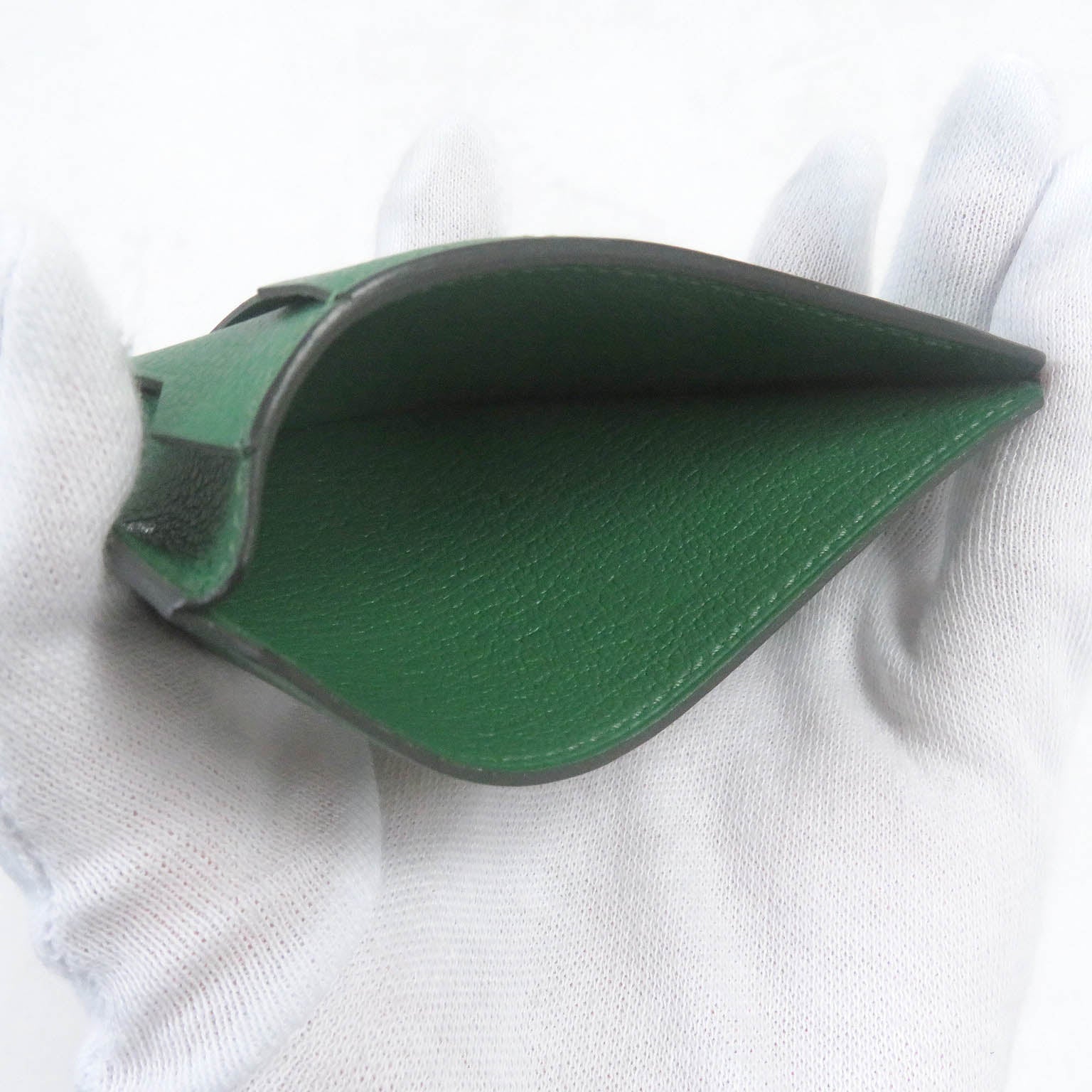 HERMES Epsom City 3CC Card Holder Green