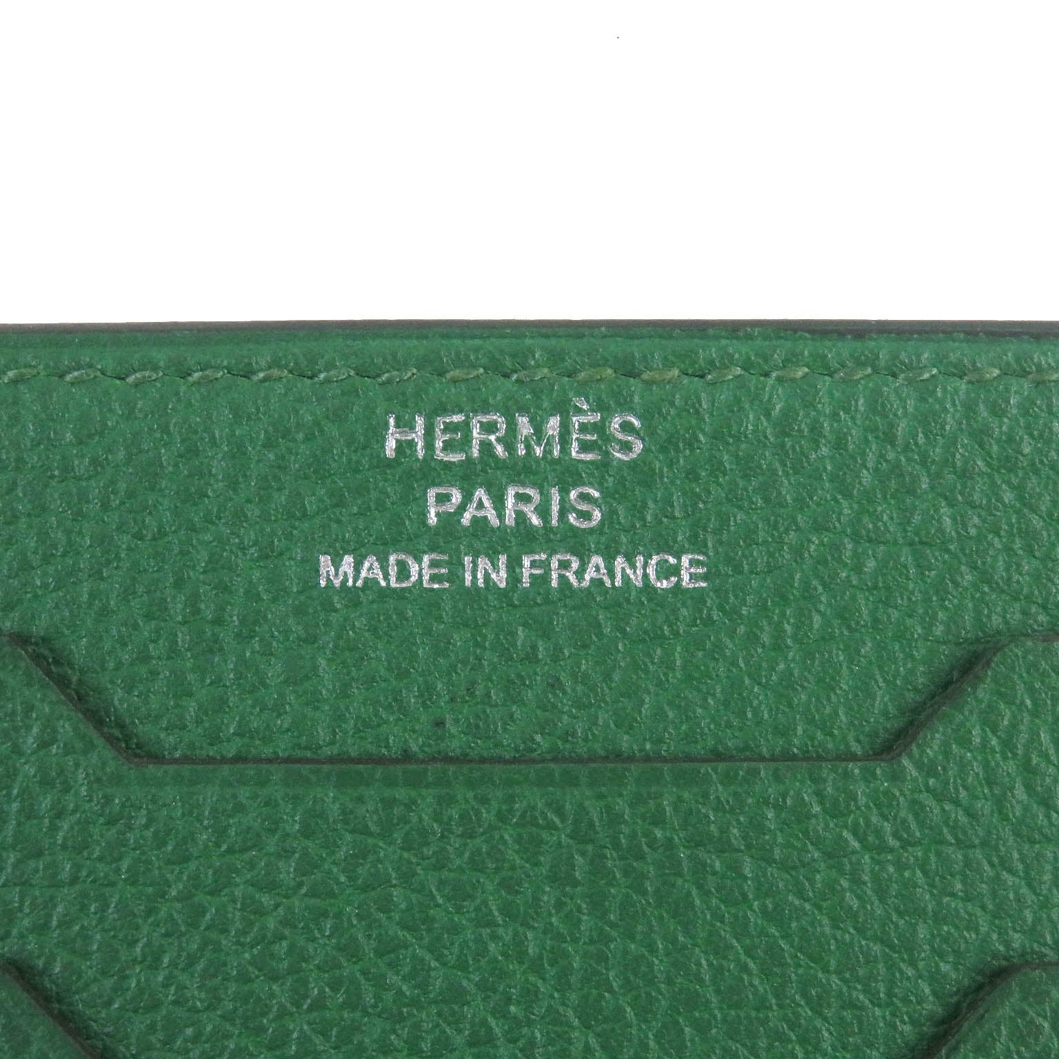 HERMES Epsom City 3CC Card Holder Green