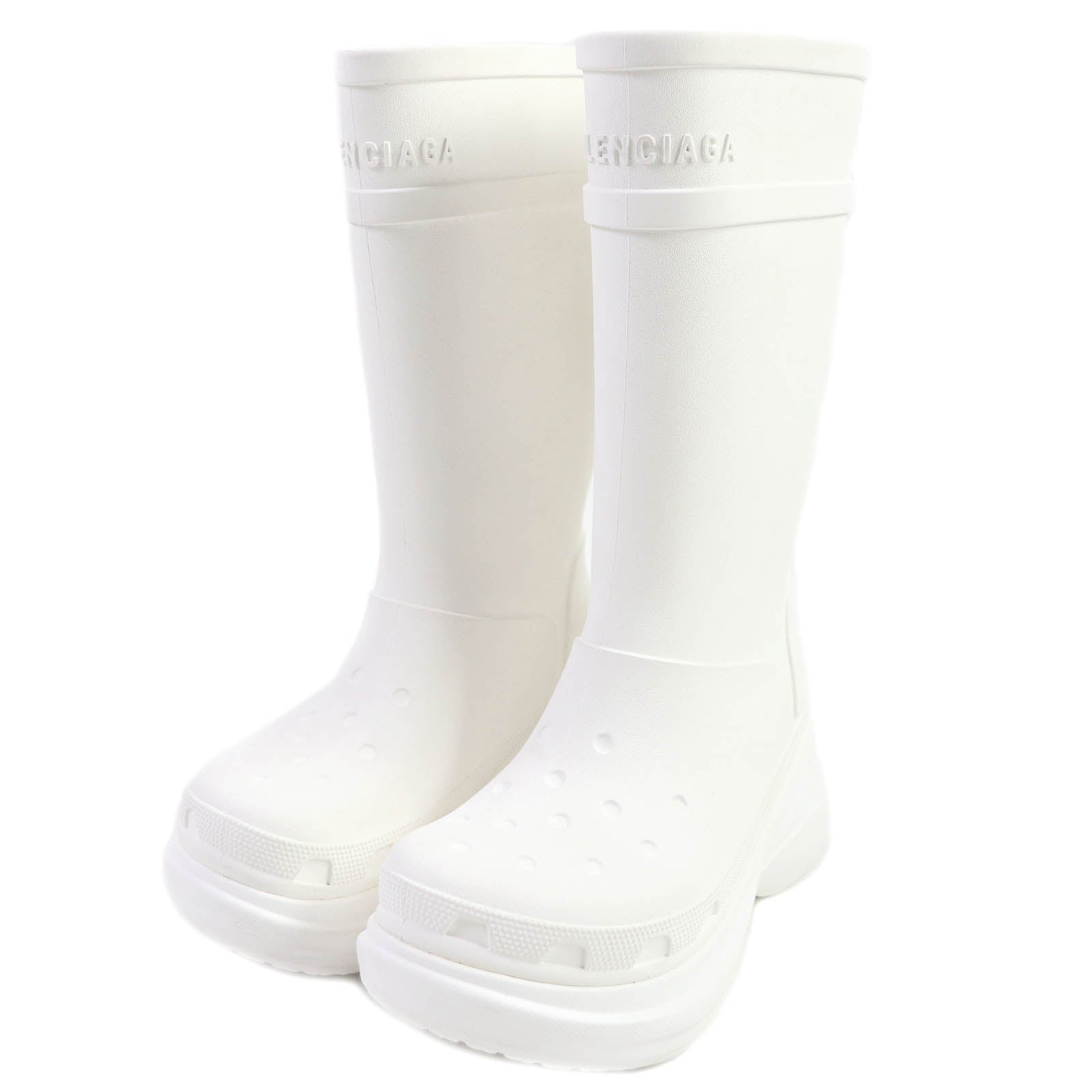 Balenciaga Crocs Rubber Knee-high Boots