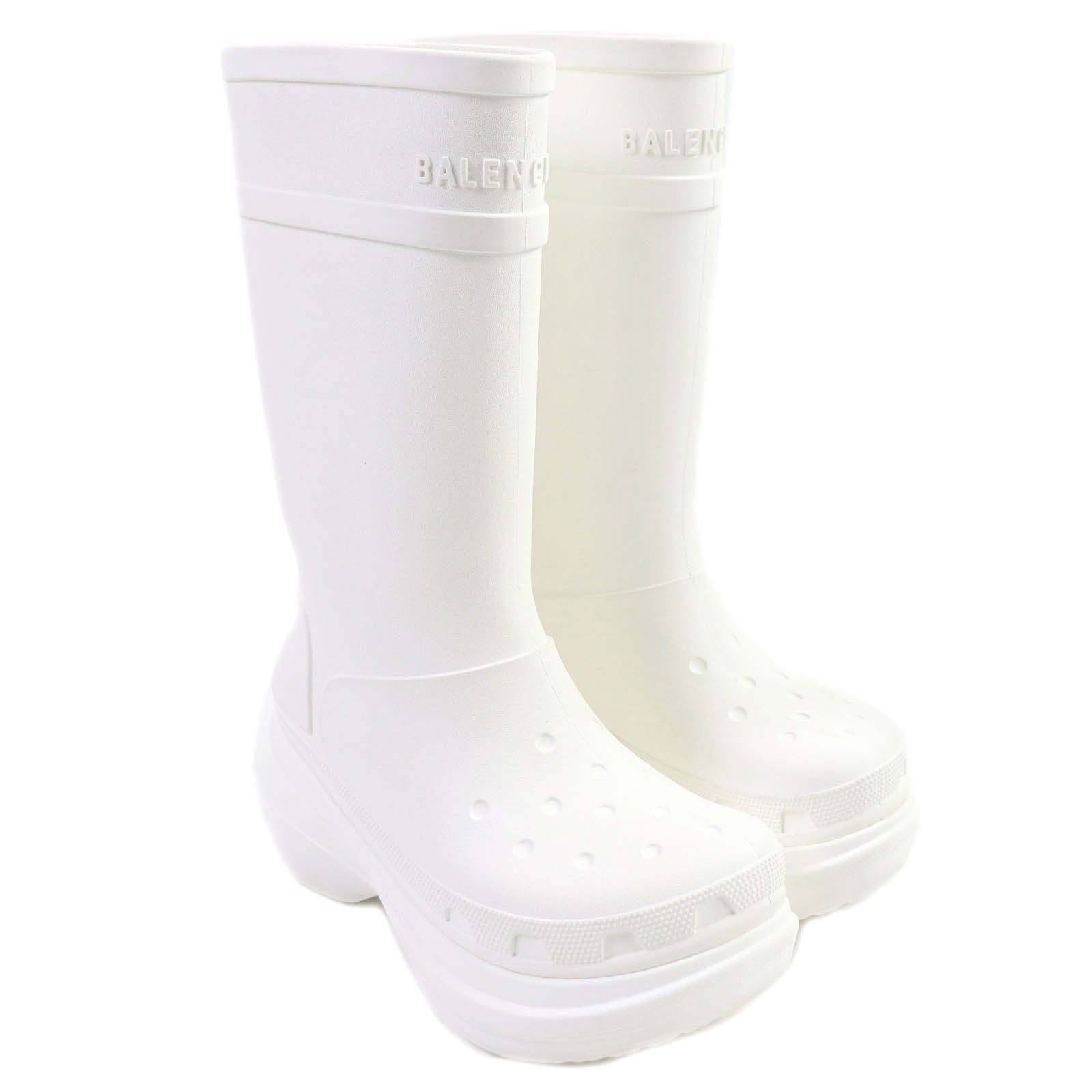 Balenciaga Crocs Rubber Knee-high Boots