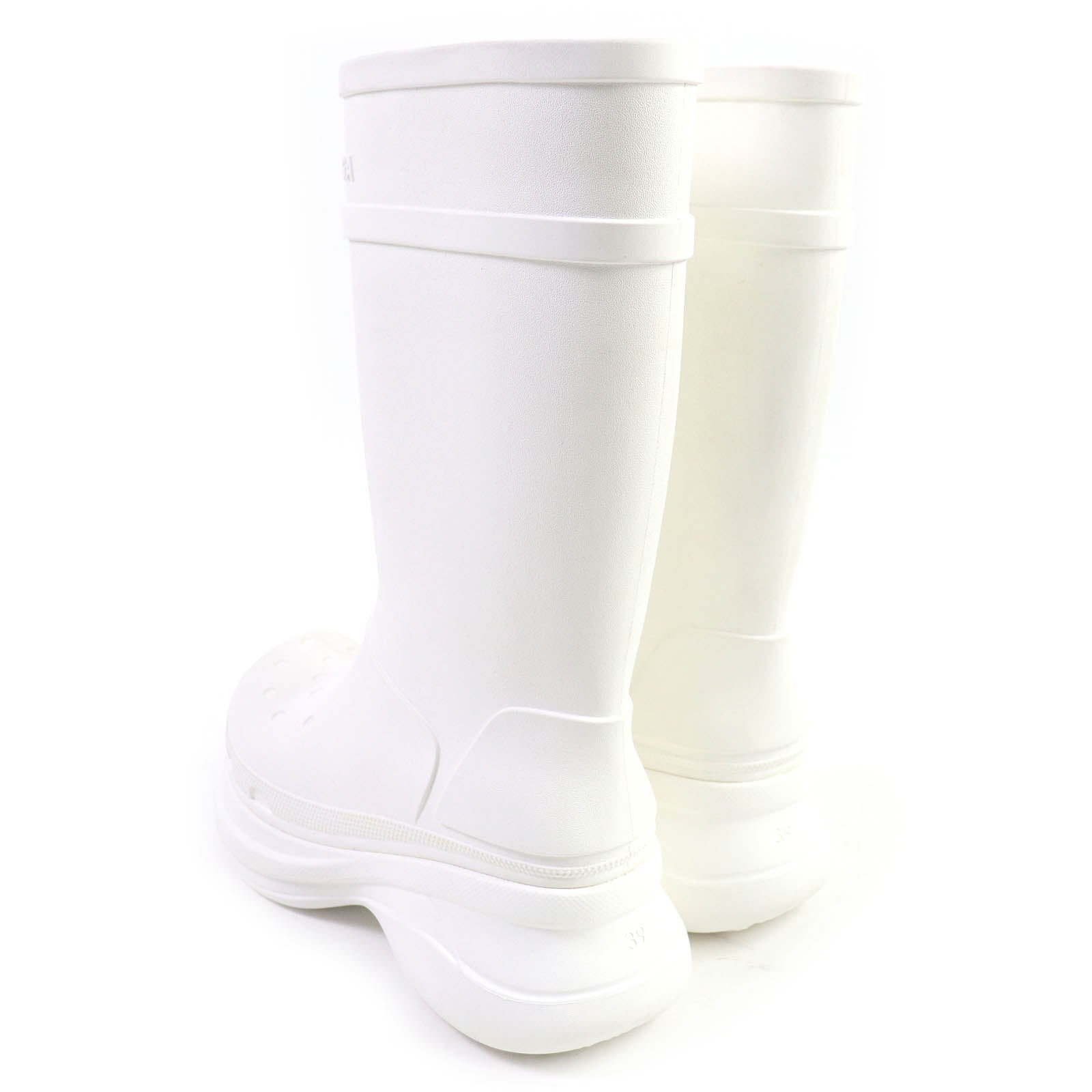 Balenciaga Crocs Rubber Knee-high Boots