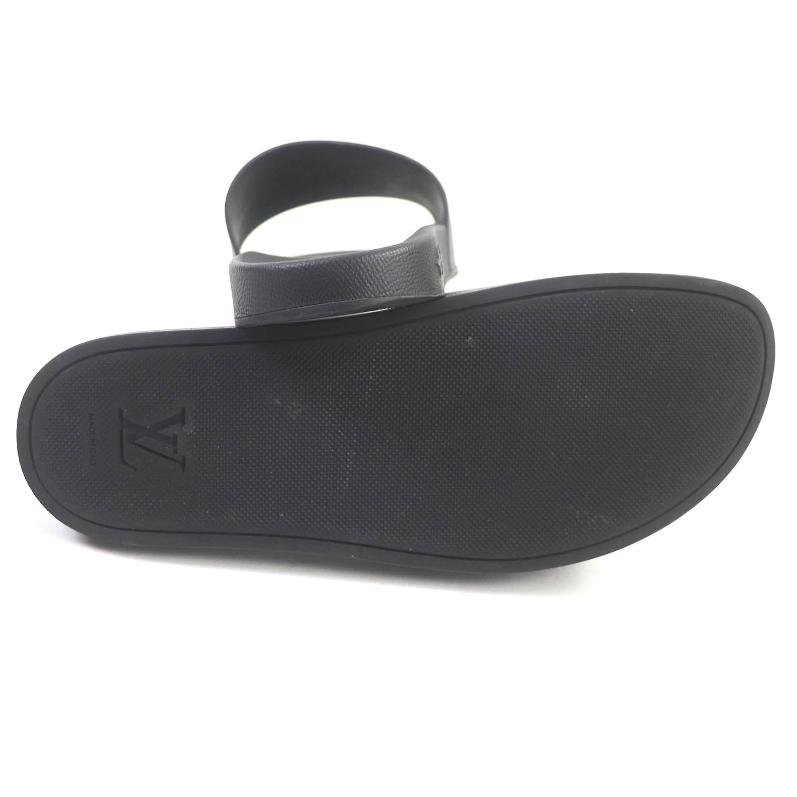 Louis Vuitton Monogram Leather Sandals Black