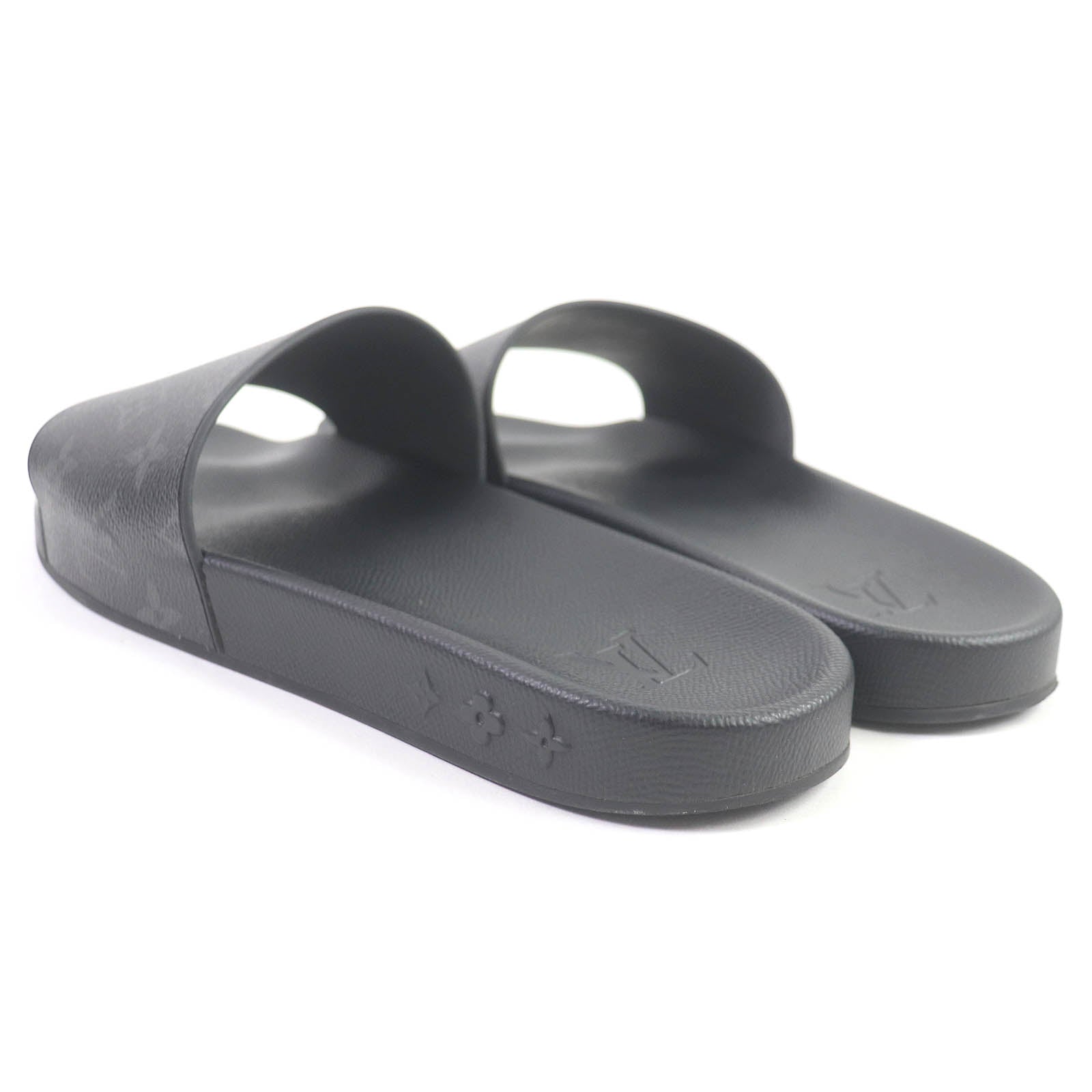 Louis Vuitton Monogram Leather Sandals Black