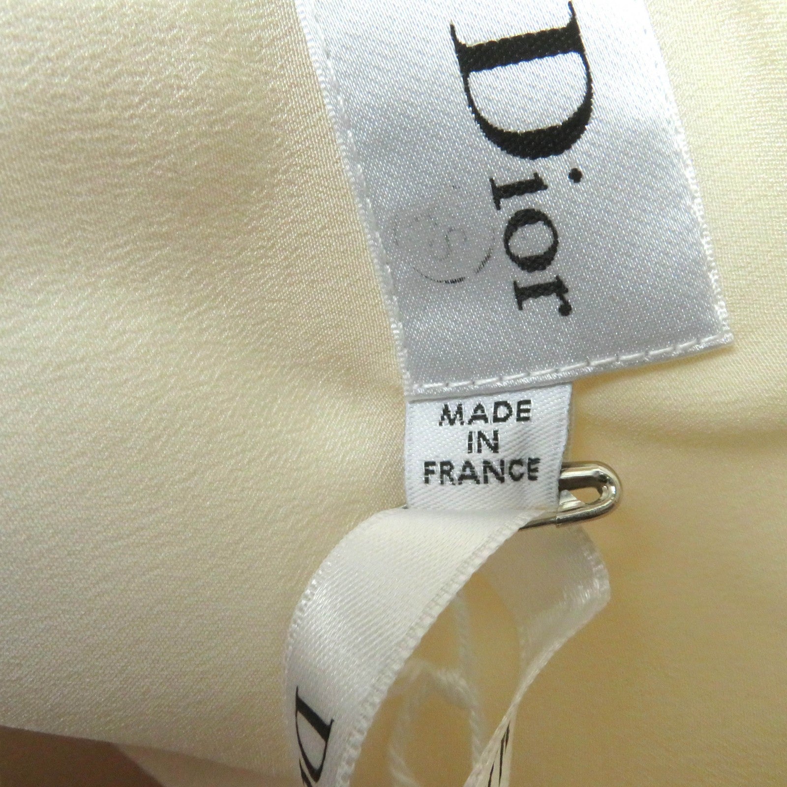 Dior Wool Silk Ribbon Jacket Off White 34