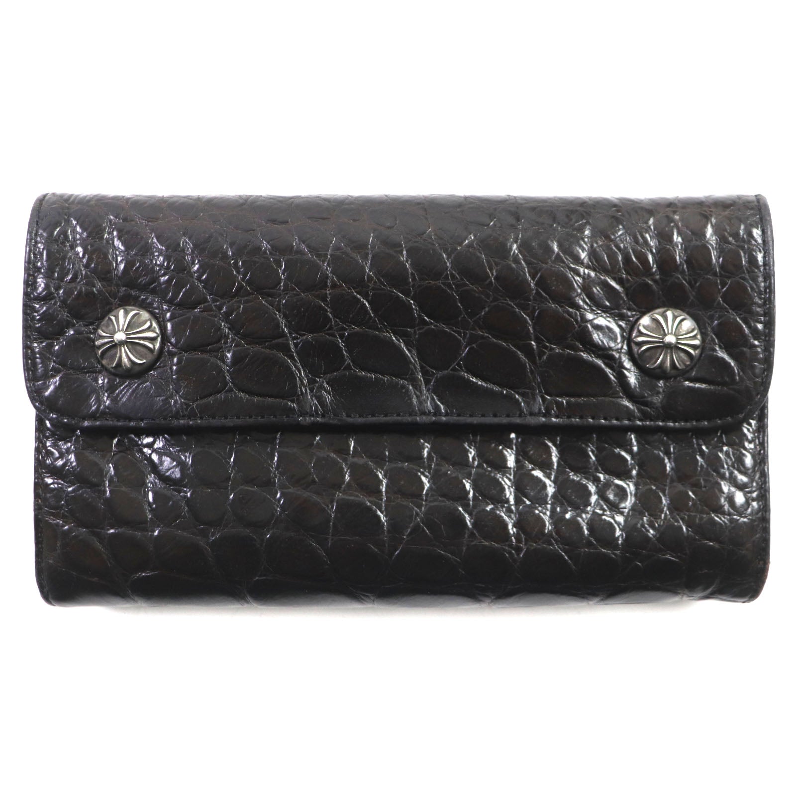 Chrome Hearts Alligator Leather Wallet SV925