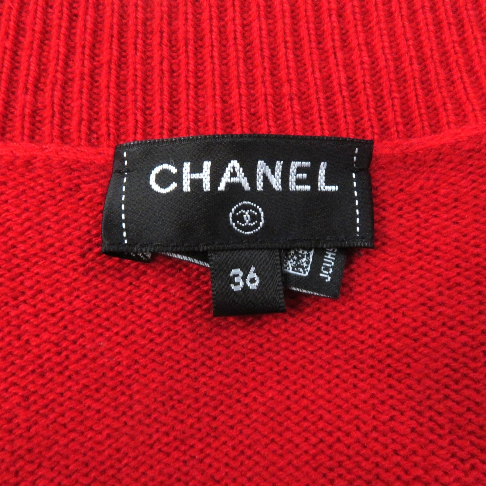 Chanel Cashmere V-neck Cardigan with Jewel Buttons