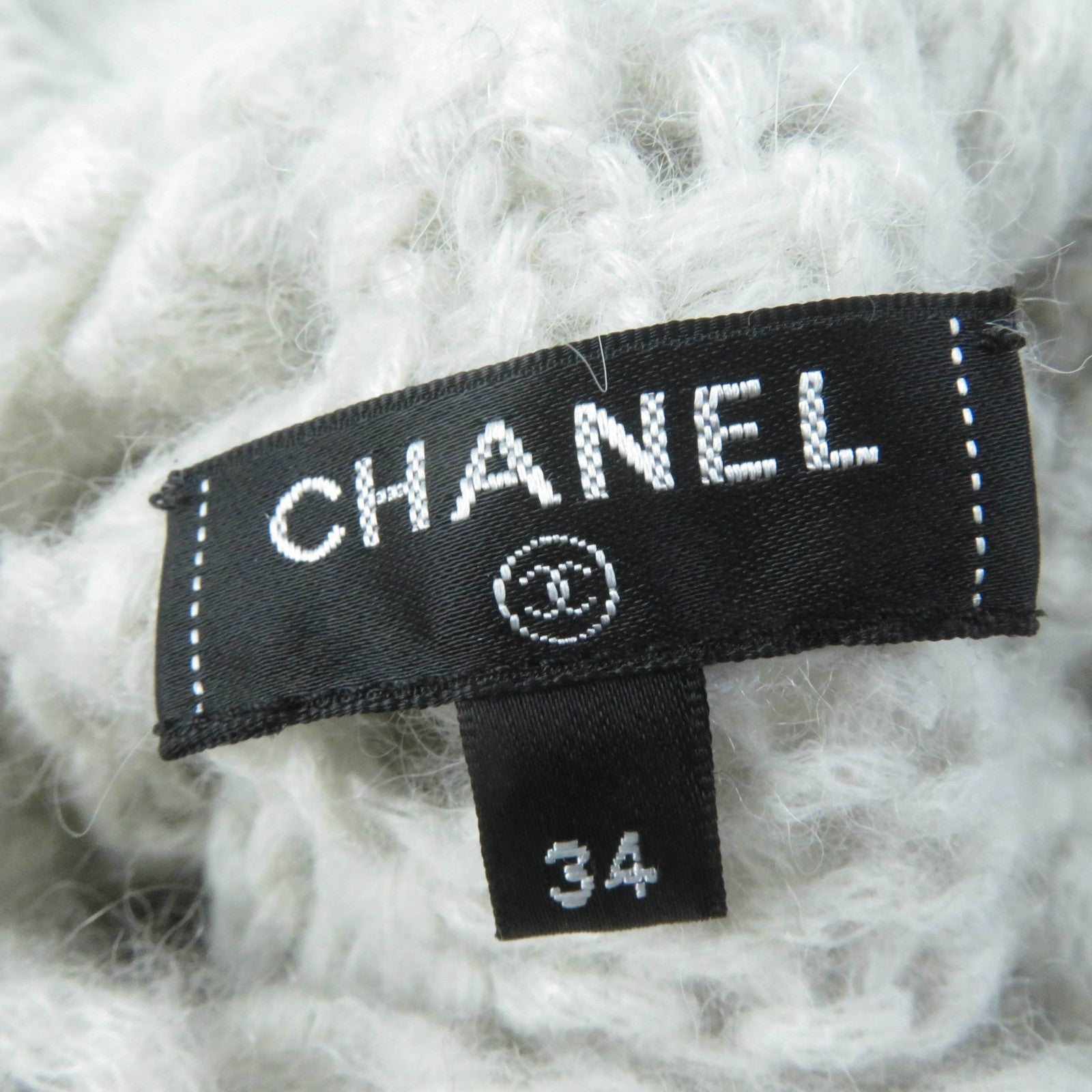 Chanel COCO Mark Turtleneck Knit Voluminous Sleeves