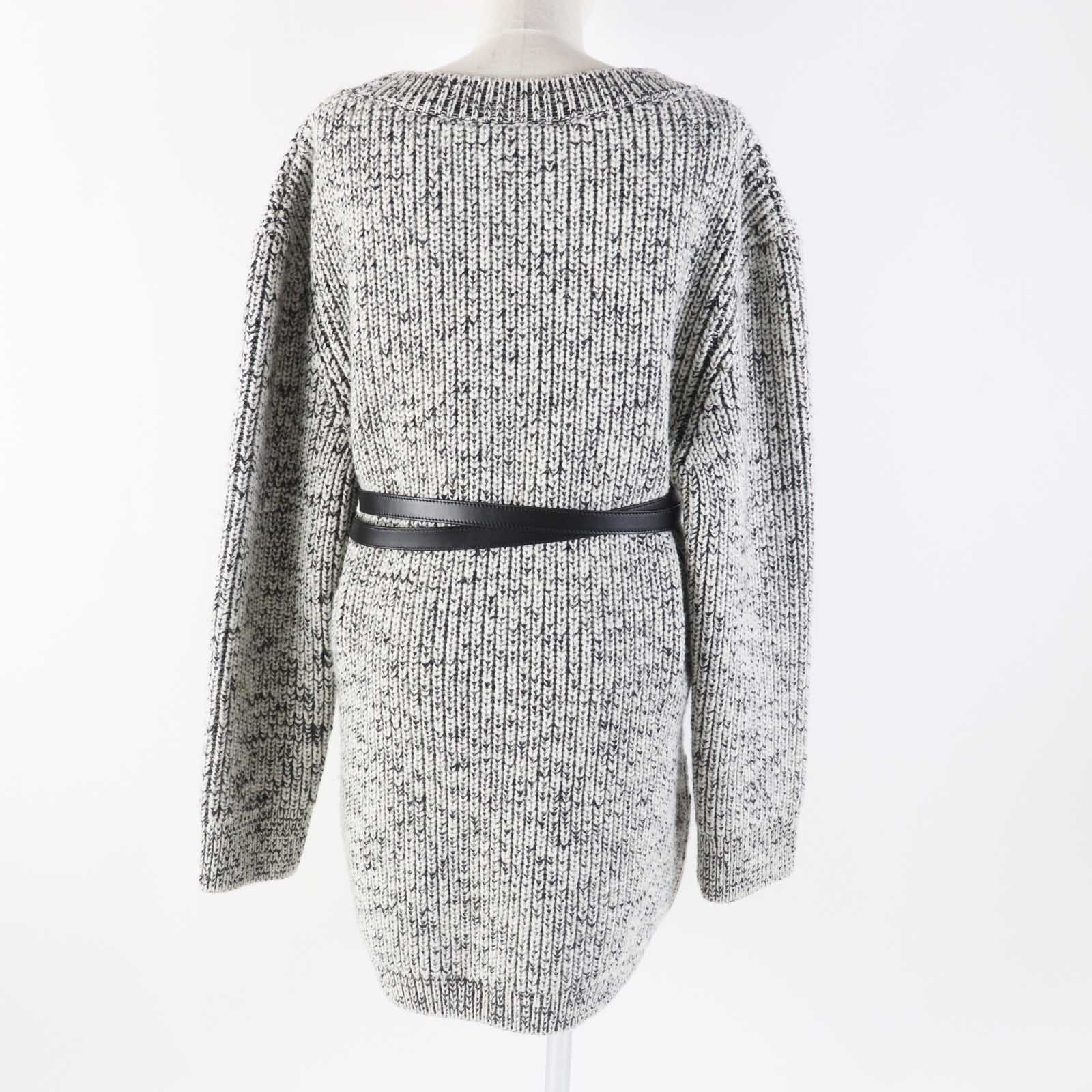 Louis Vuitton Wool Monogram Belted Knit Dress