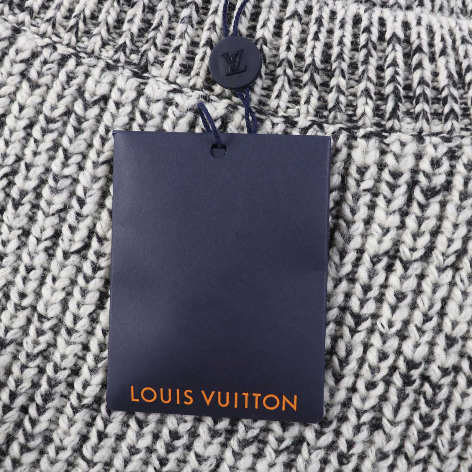 Louis Vuitton Wool Monogram Belted Knit Dress