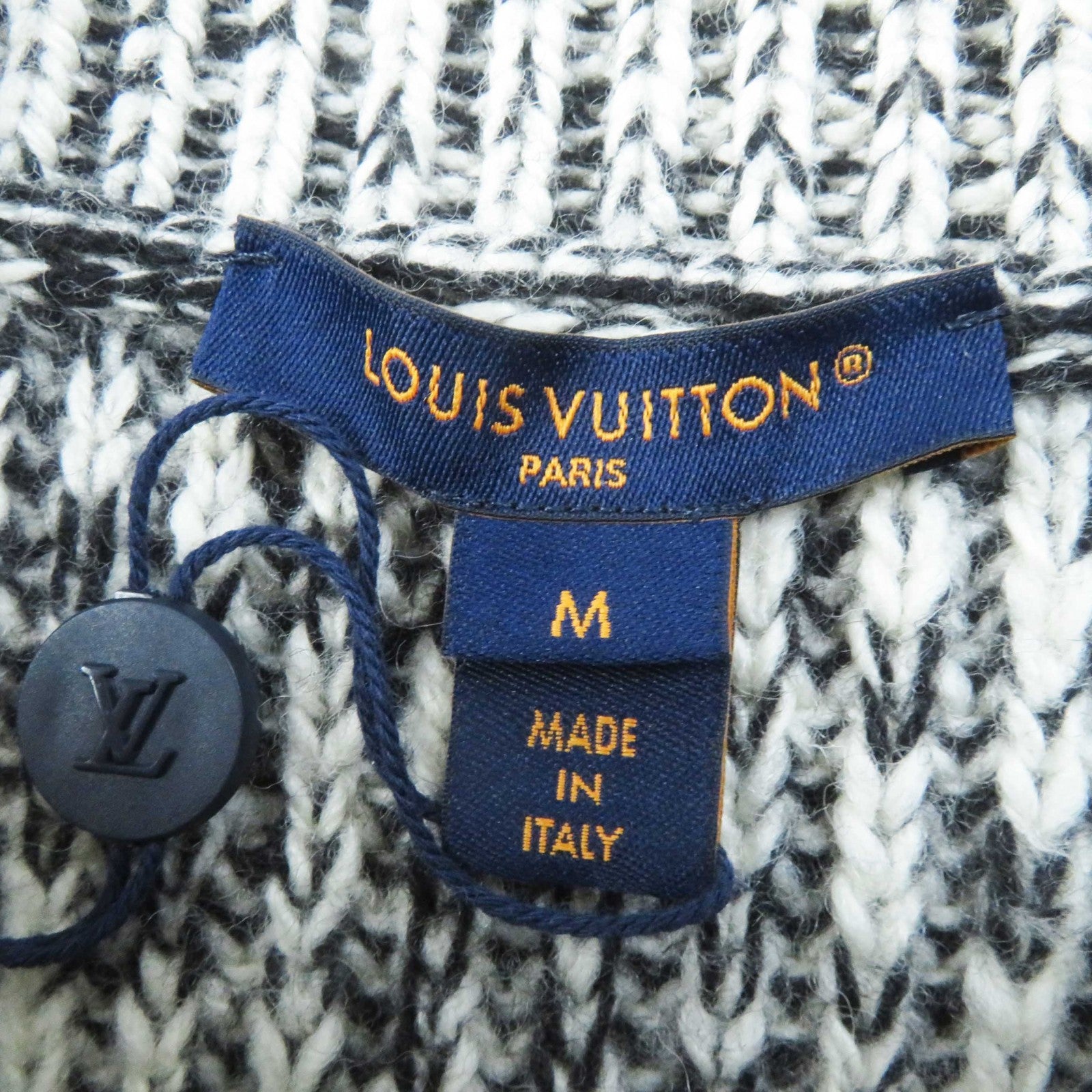 Louis Vuitton Wool Monogram Belted Knit Dress