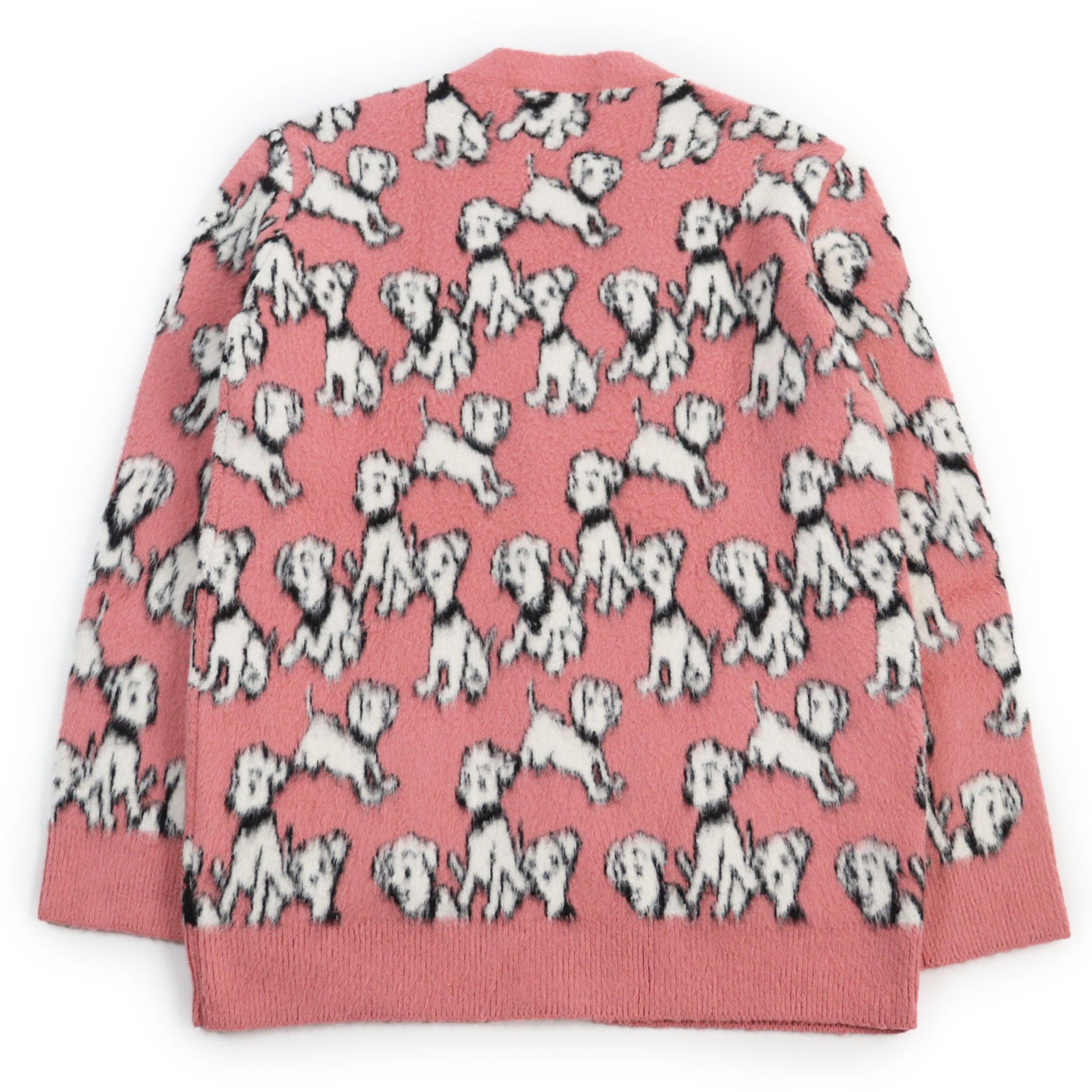 CELINE Cotton Wool Cardigan Pink S