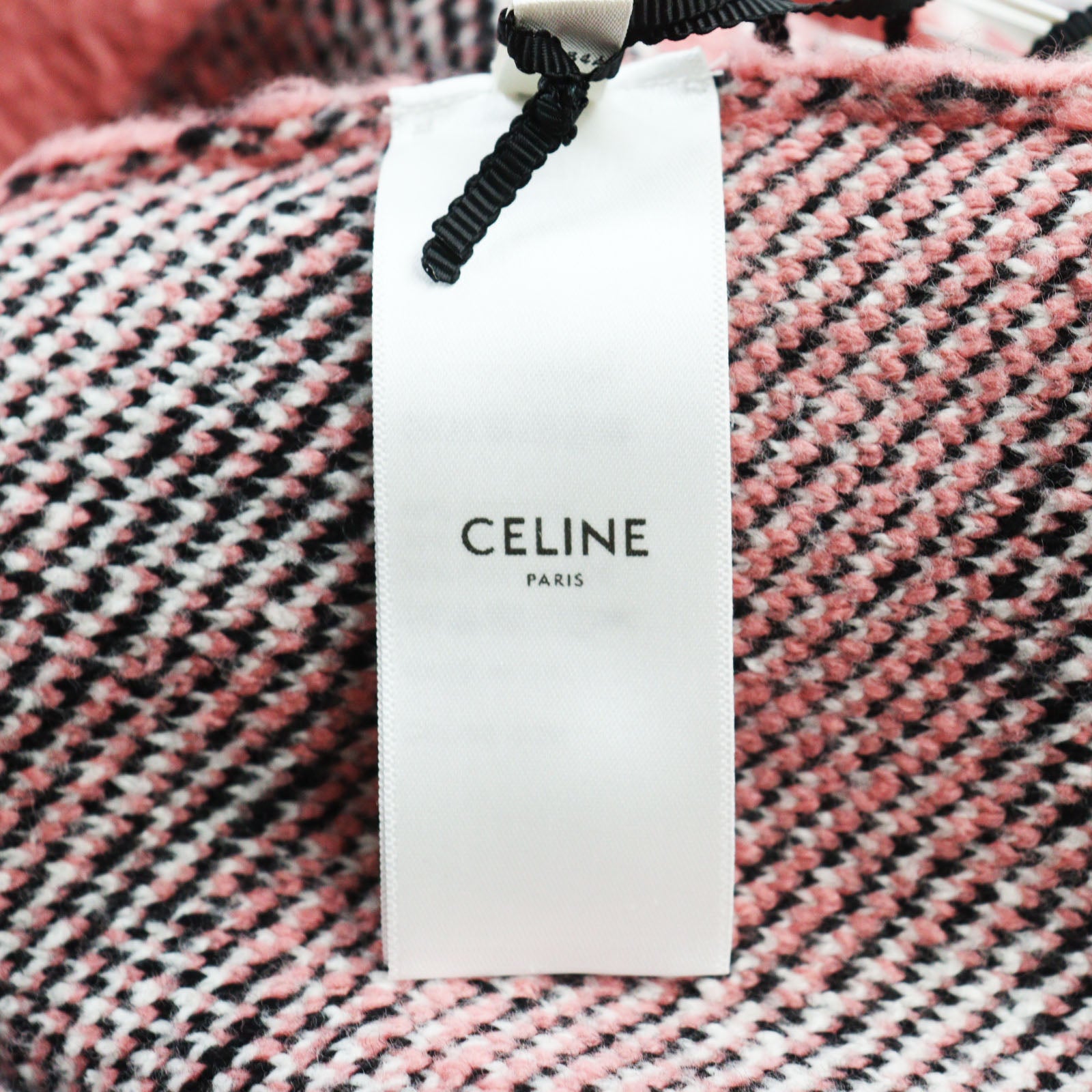 CELINE Cotton Wool Cardigan Pink S