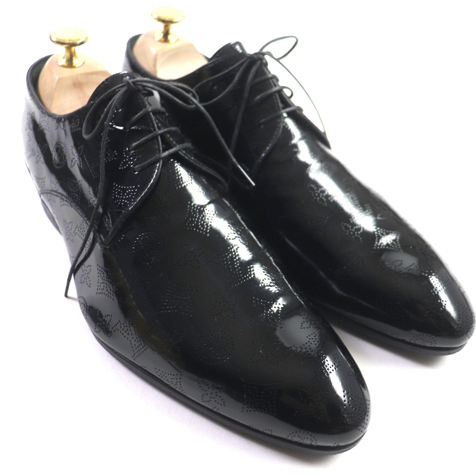 Louis Vuitton Monogram Patent Leather Dress Shoes