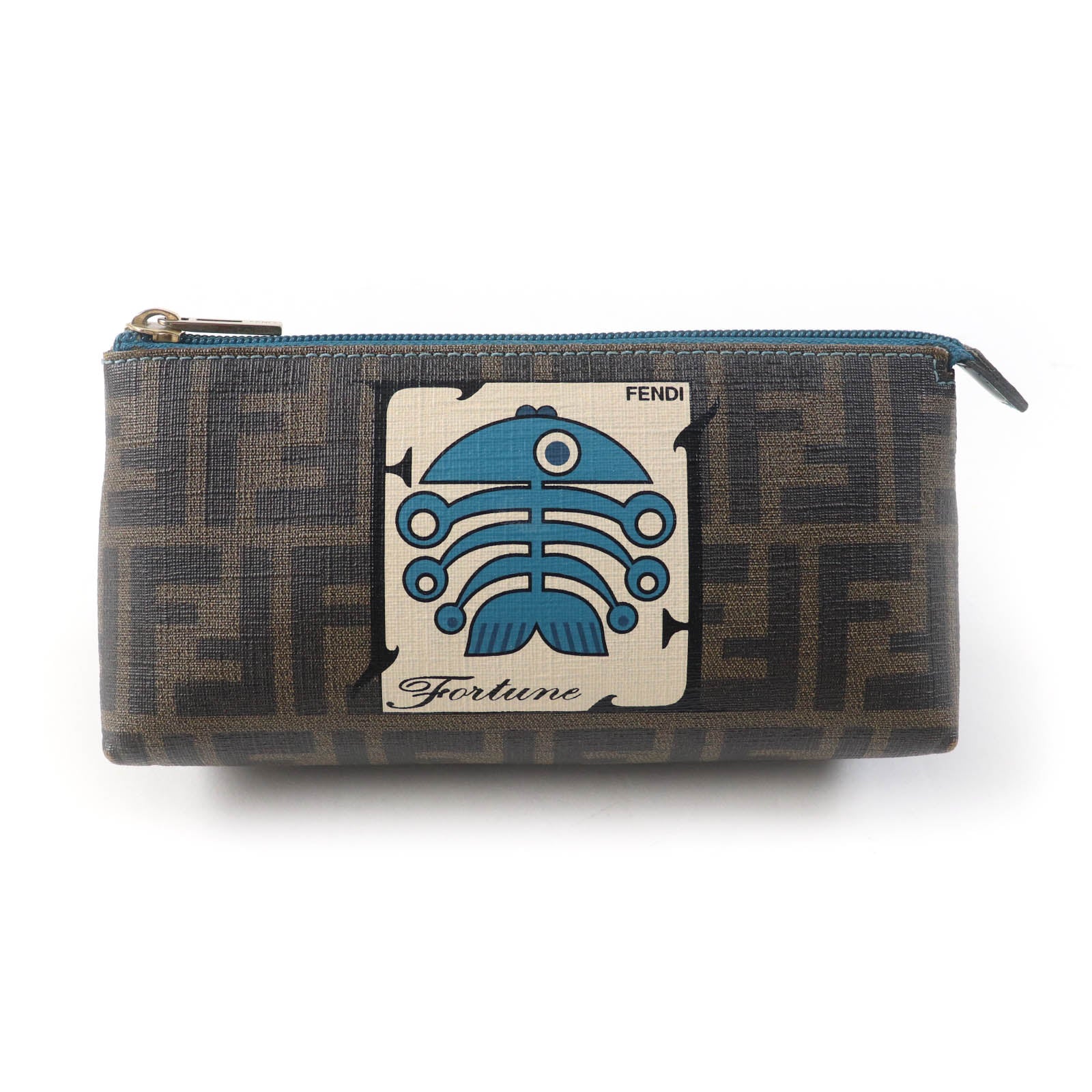 Fendi Zucca Pattern Fortune Fish Cosmetic Pouch